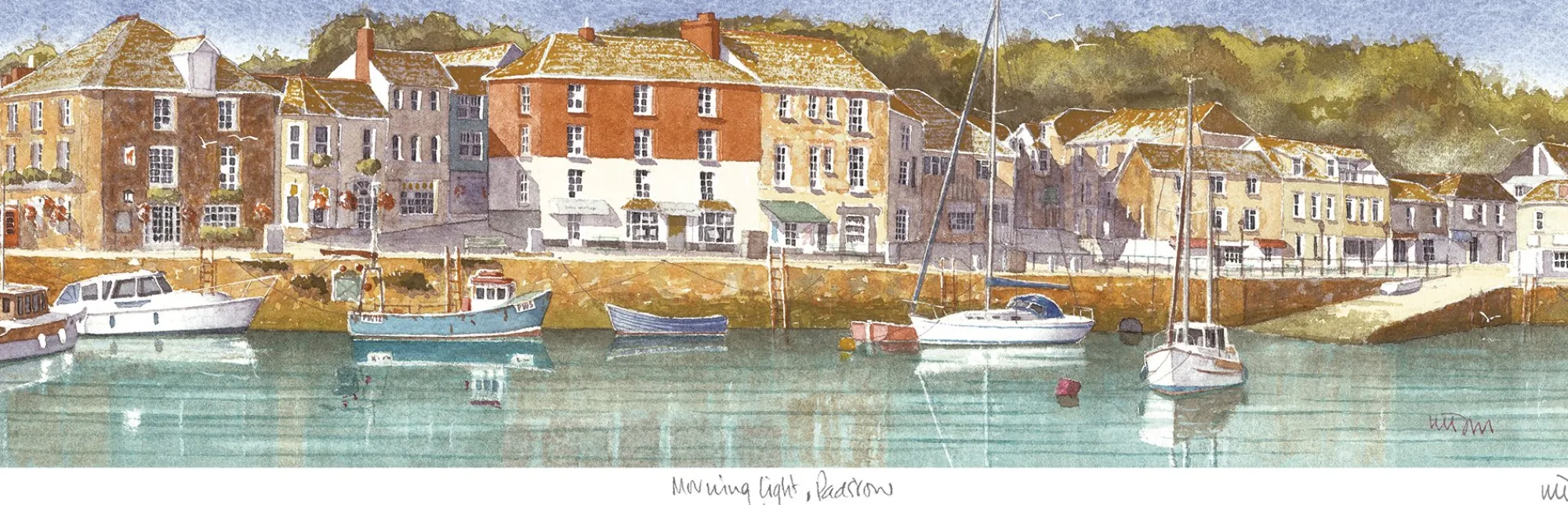 Unframed Prints*Whistlefish Morning Light Padstow Art Print