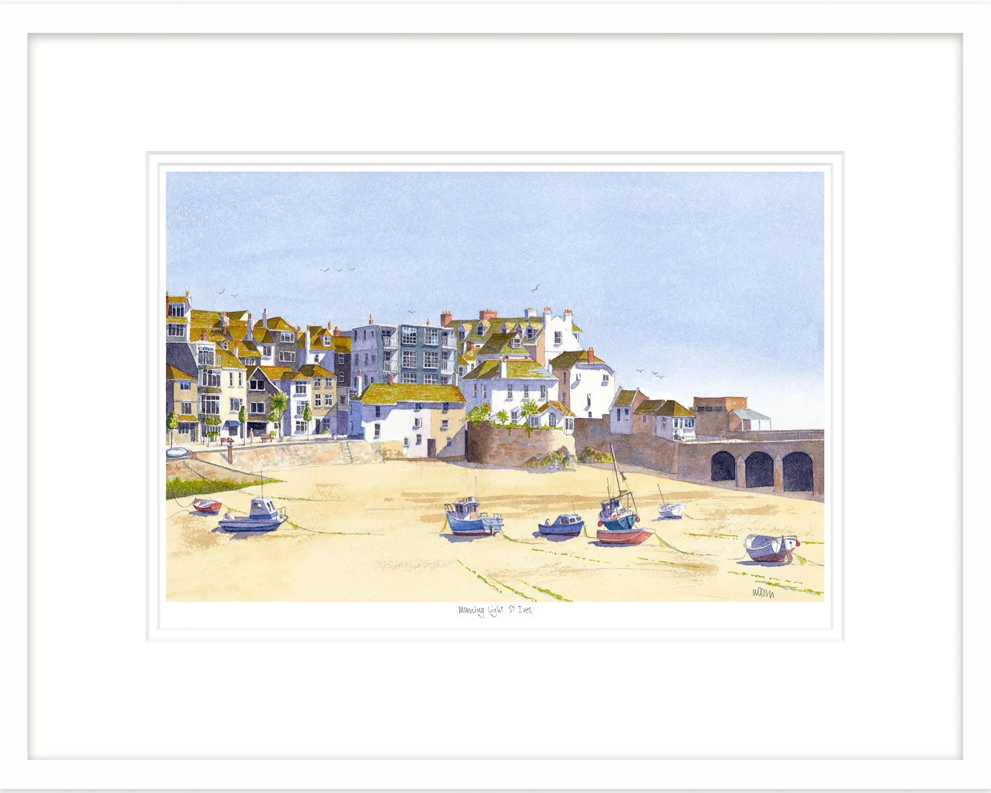 St Ives|Cornwall*Whistlefish Morning Light St Ives Framed Print