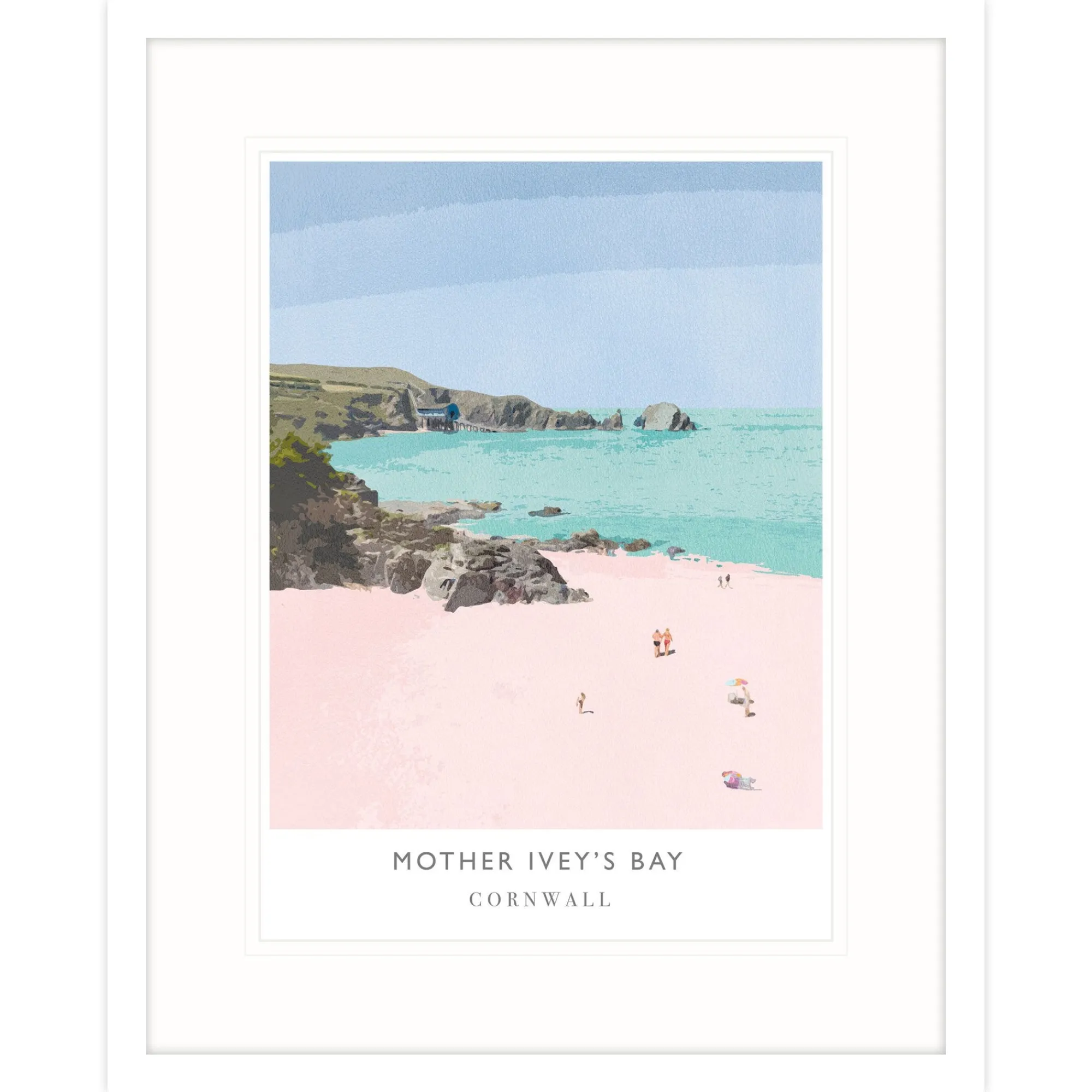 Padstow|Cornwall*Whistlefish Mother Iveys Bay Framed Print