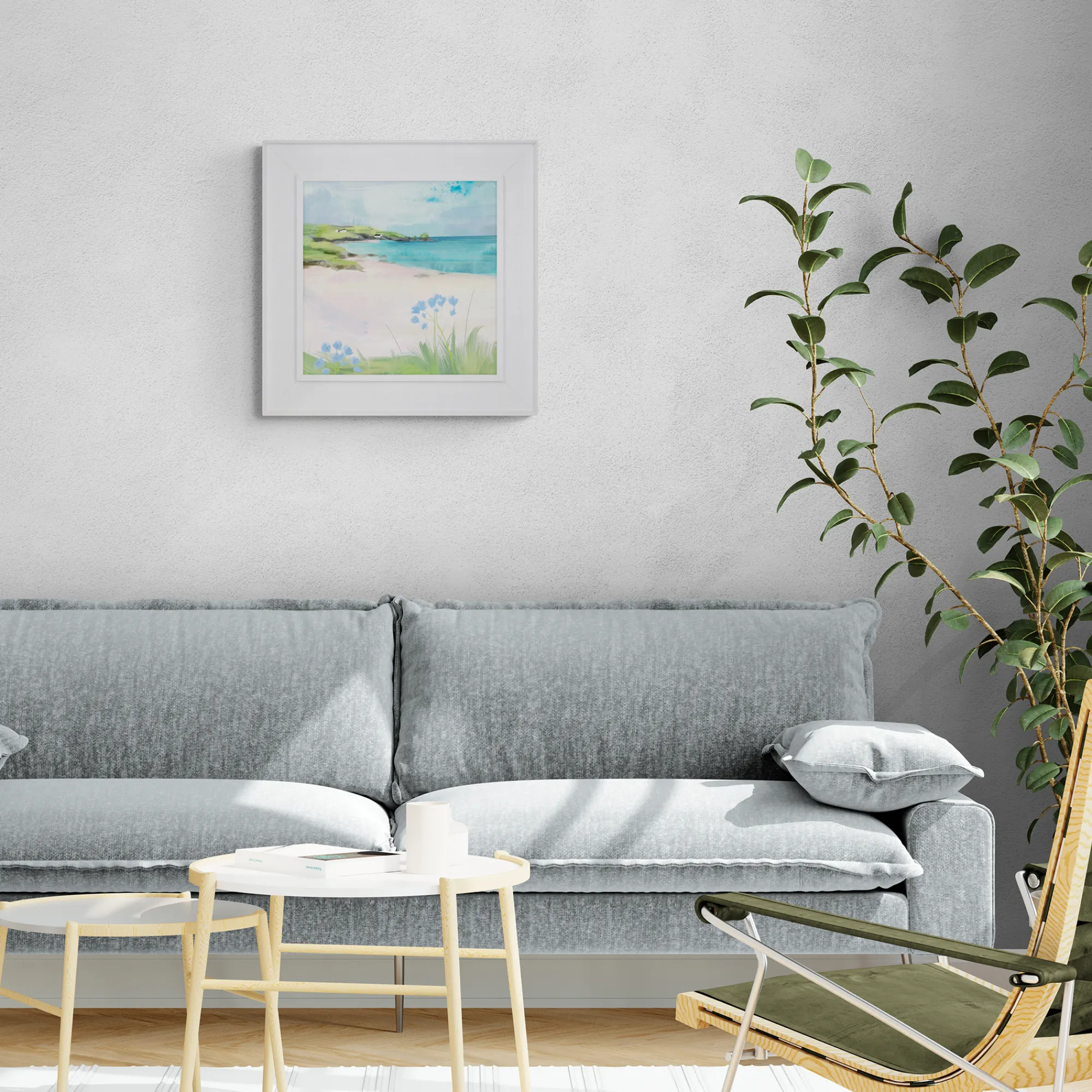Padstow|Cornwall*Whistlefish Mother Iveys Tray Framed Canvas