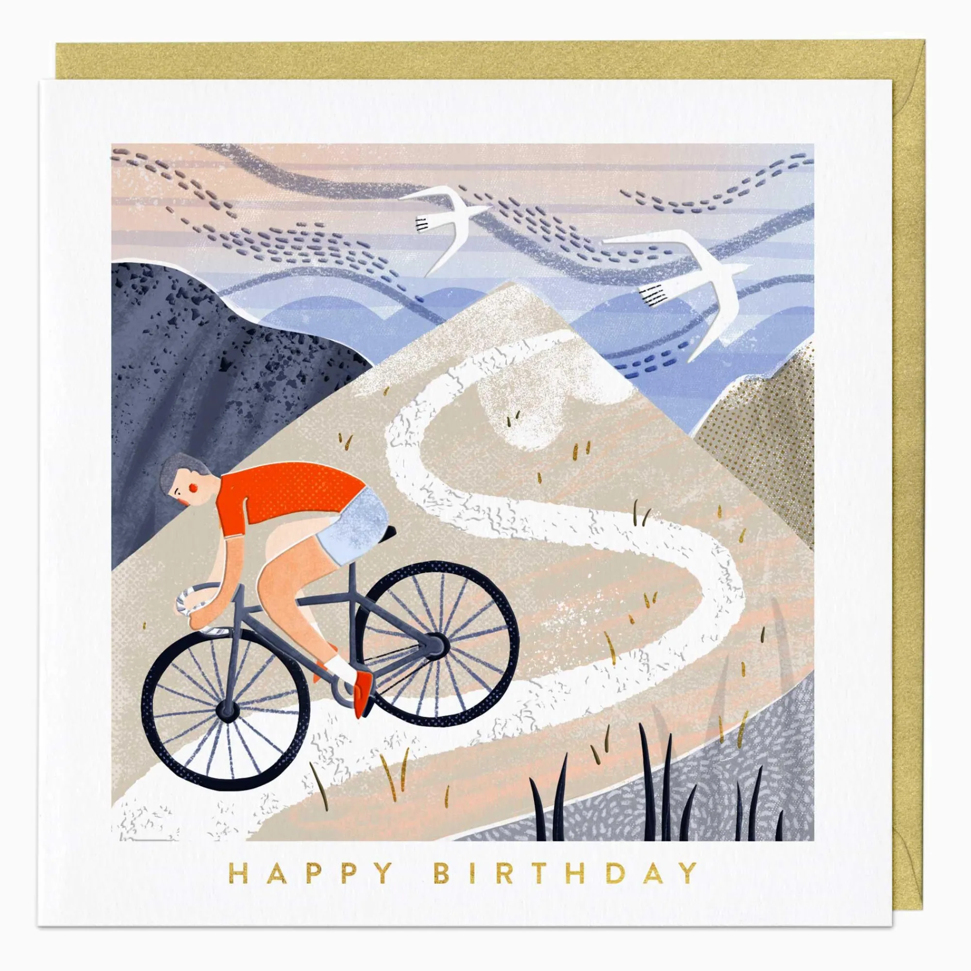 Birthday|For Him*Whistlefish Mountain Cycling Birthday Card