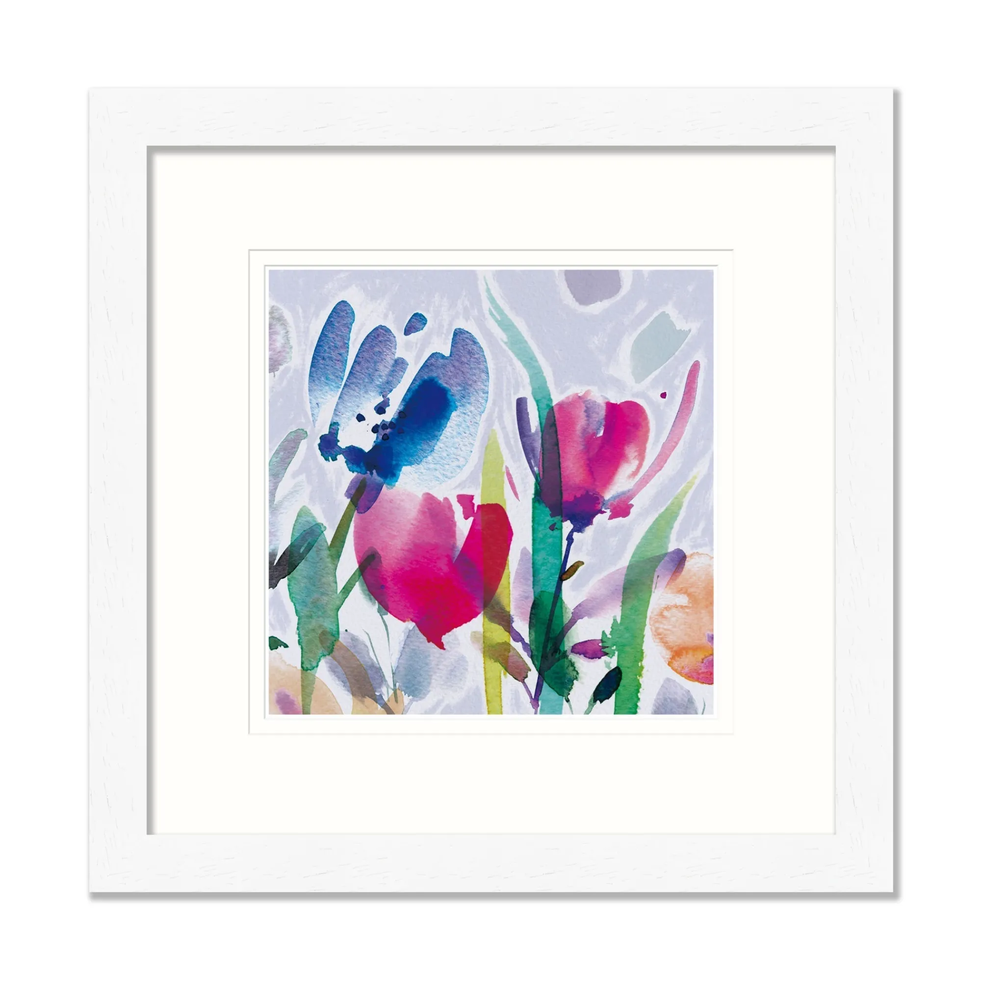 Floral & Flowers|Framed Prints*Whistlefish Multi Blooms Medium Framed Print
