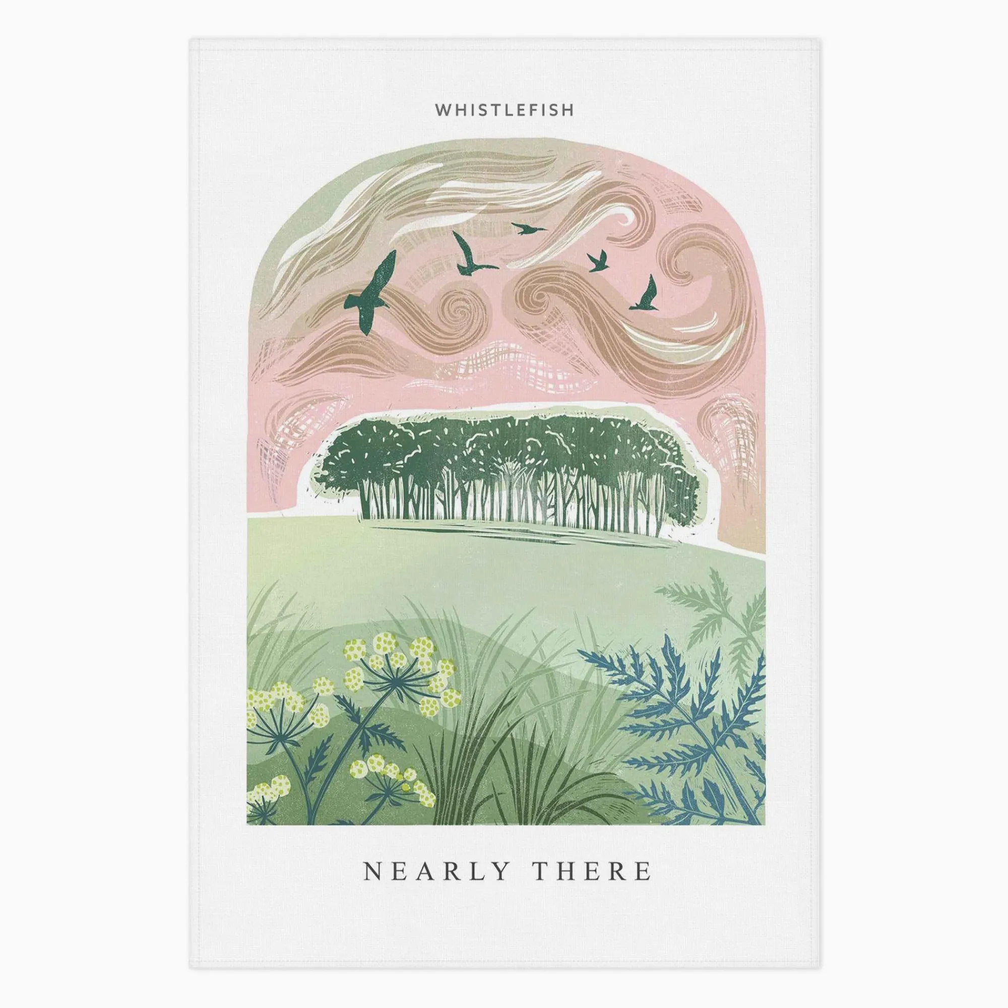 Under £20|Under £10*Whistlefish Nearly There Arched Lino Tea Towel