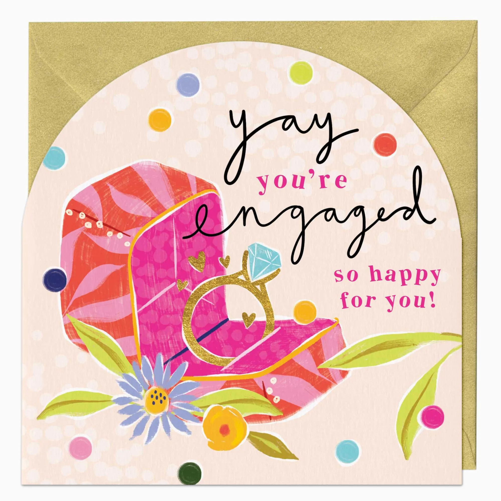Engagement*Whistlefish Neon Engagement Arch Card