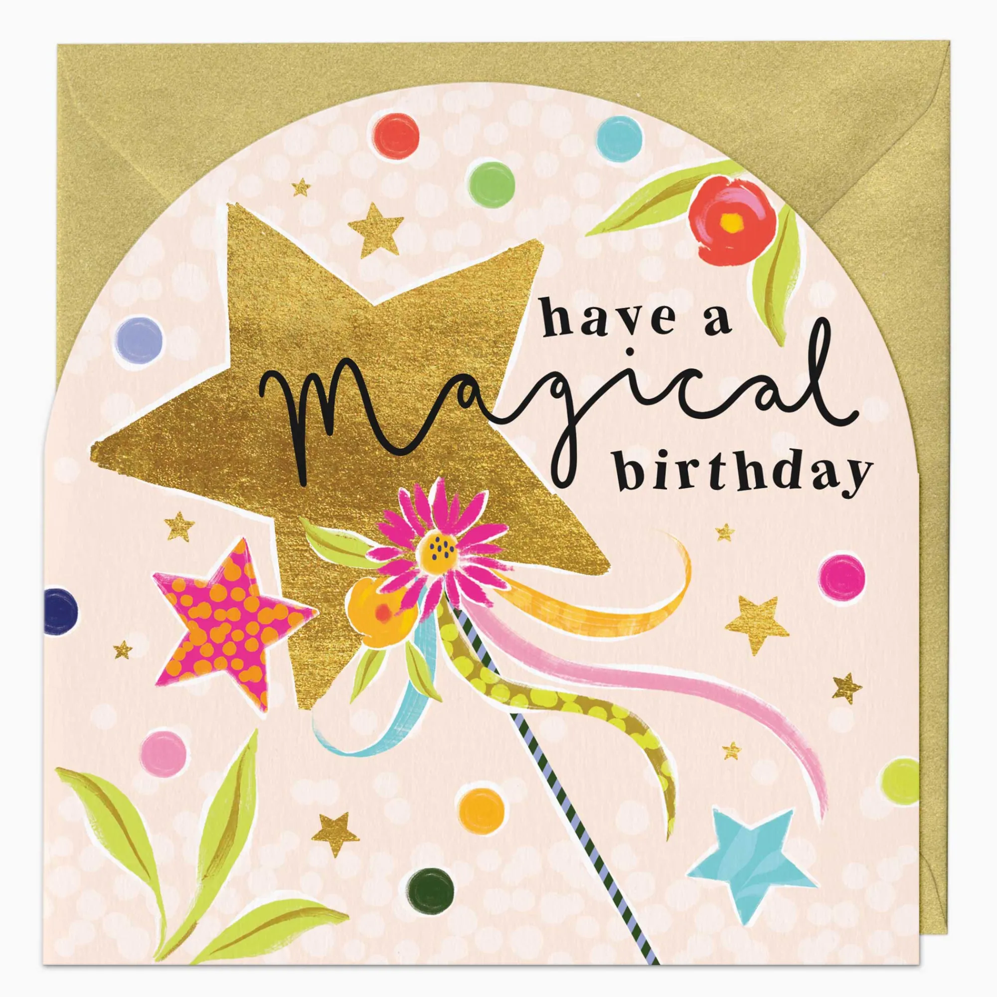 Birthday|For Children*Whistlefish Neon Magical Birthday Arch Card