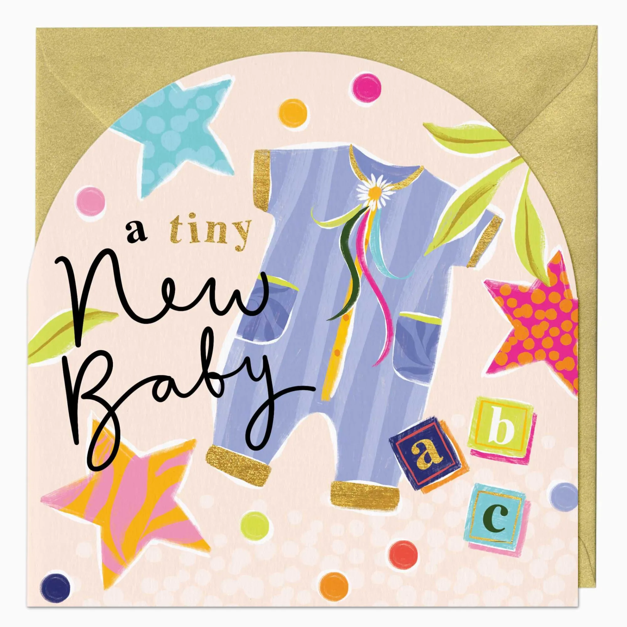 New Baby*Whistlefish Neon New Baby Arch Card