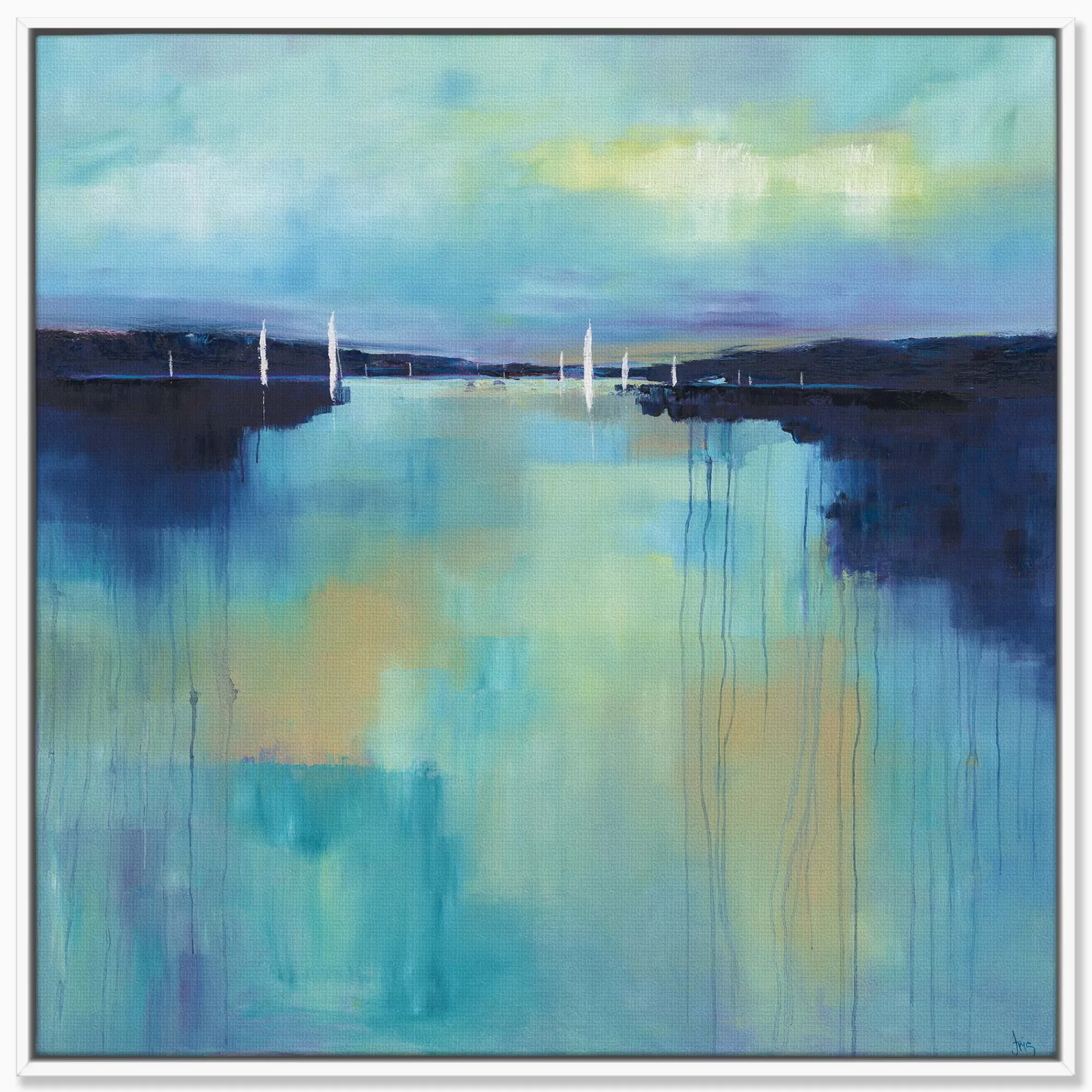 Coastal Scenes|Framed Canvas*Whistlefish New Horizons Large Framed Canvas