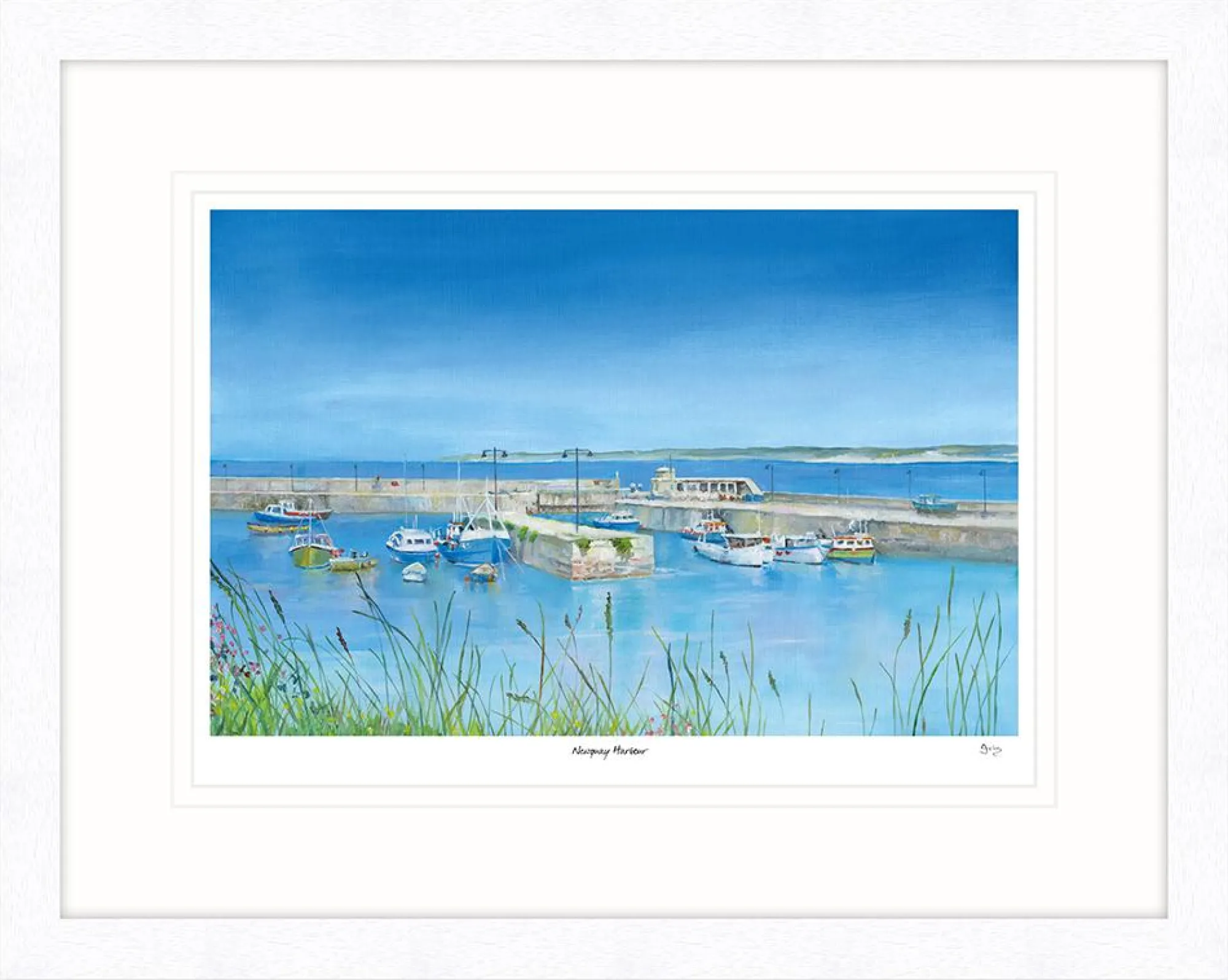 Newquay|Cornwall*Whistlefish Newquay Harbour Framed Print