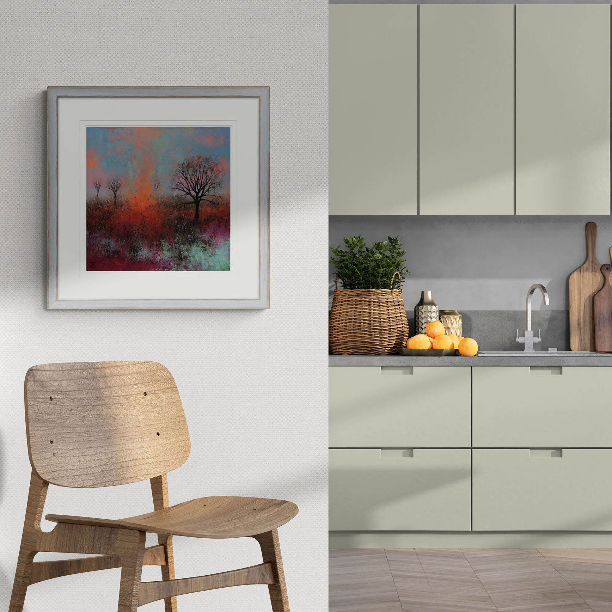 Framed Prints*Whistlefish No2 Of Rural Landscapes Med Framed Print