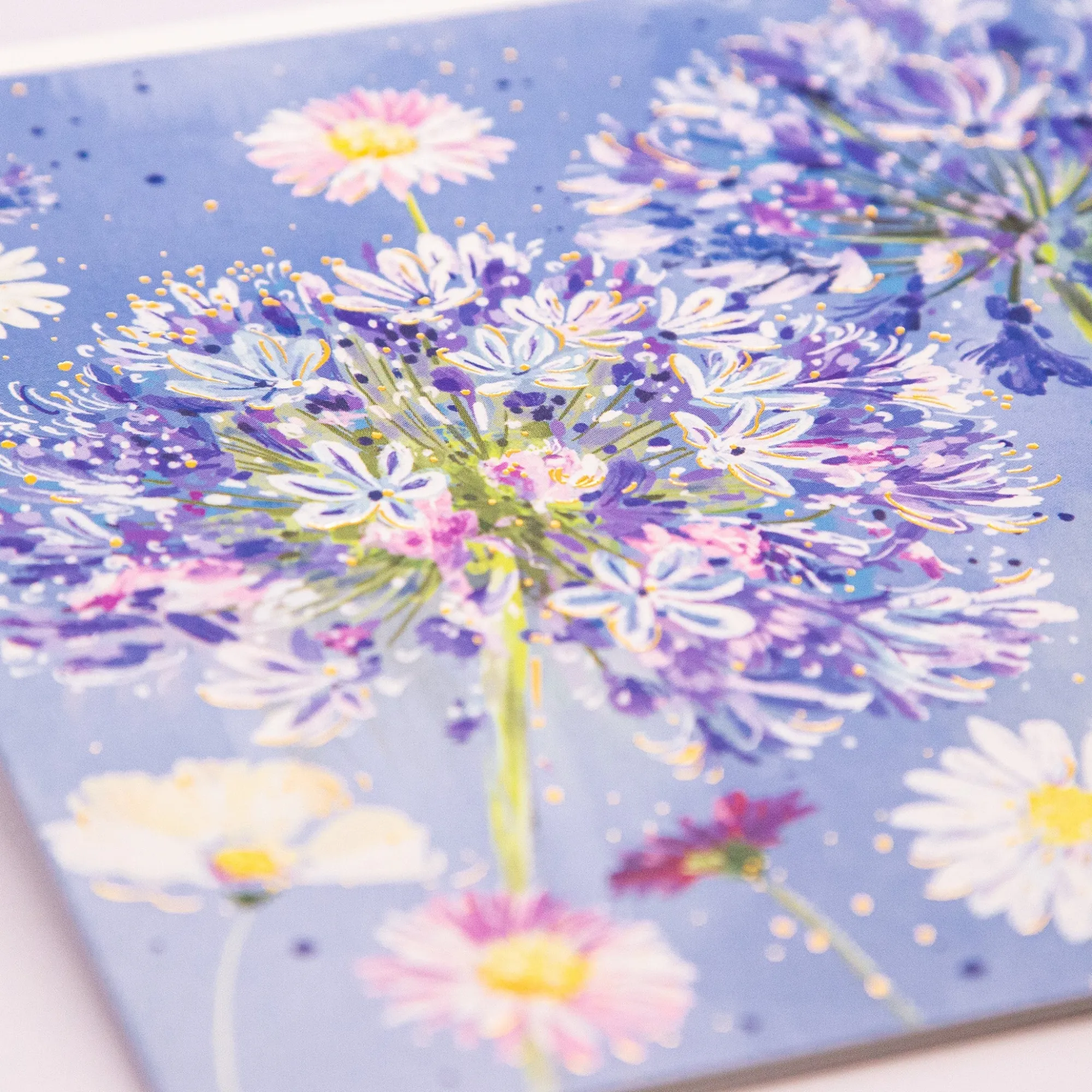 Mother's Day*Whistlefish Ocean Blue Floral Art Card