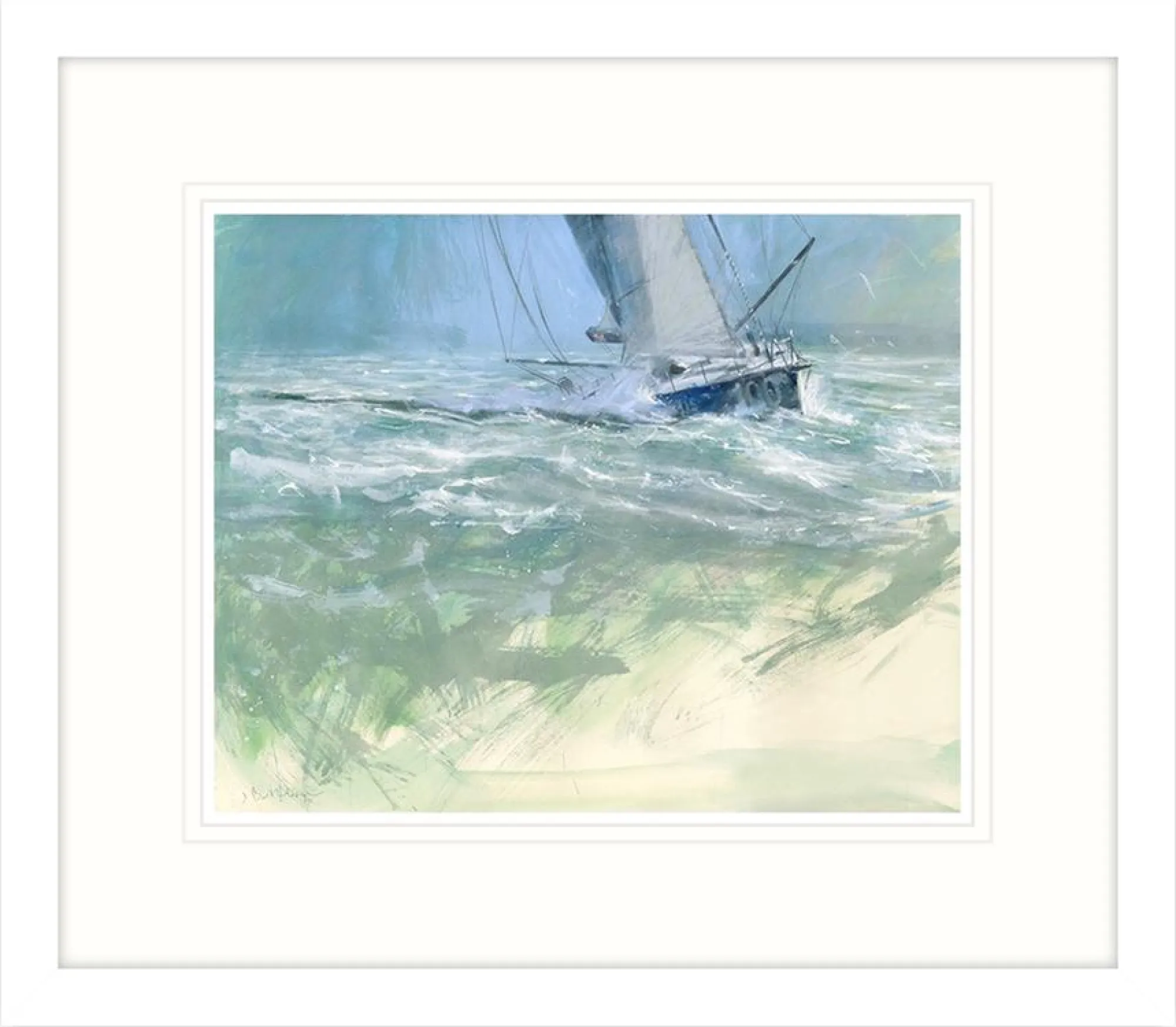 Framed Prints*Whistlefish Ocean Racer In Solent Framed Print
