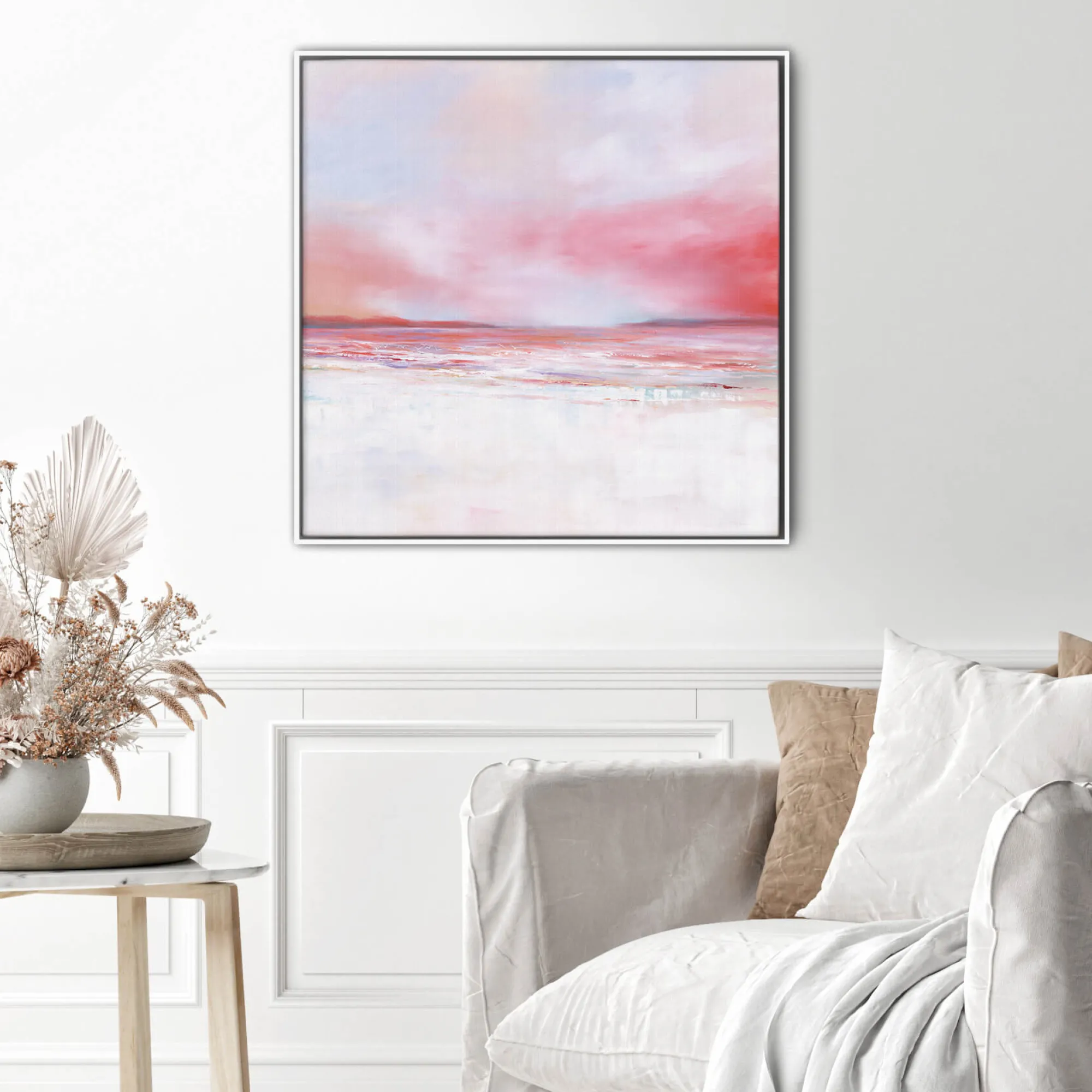 Coastal Scenes|Framed Canvas*Whistlefish Oceanfront Haze Large Framed Canvas