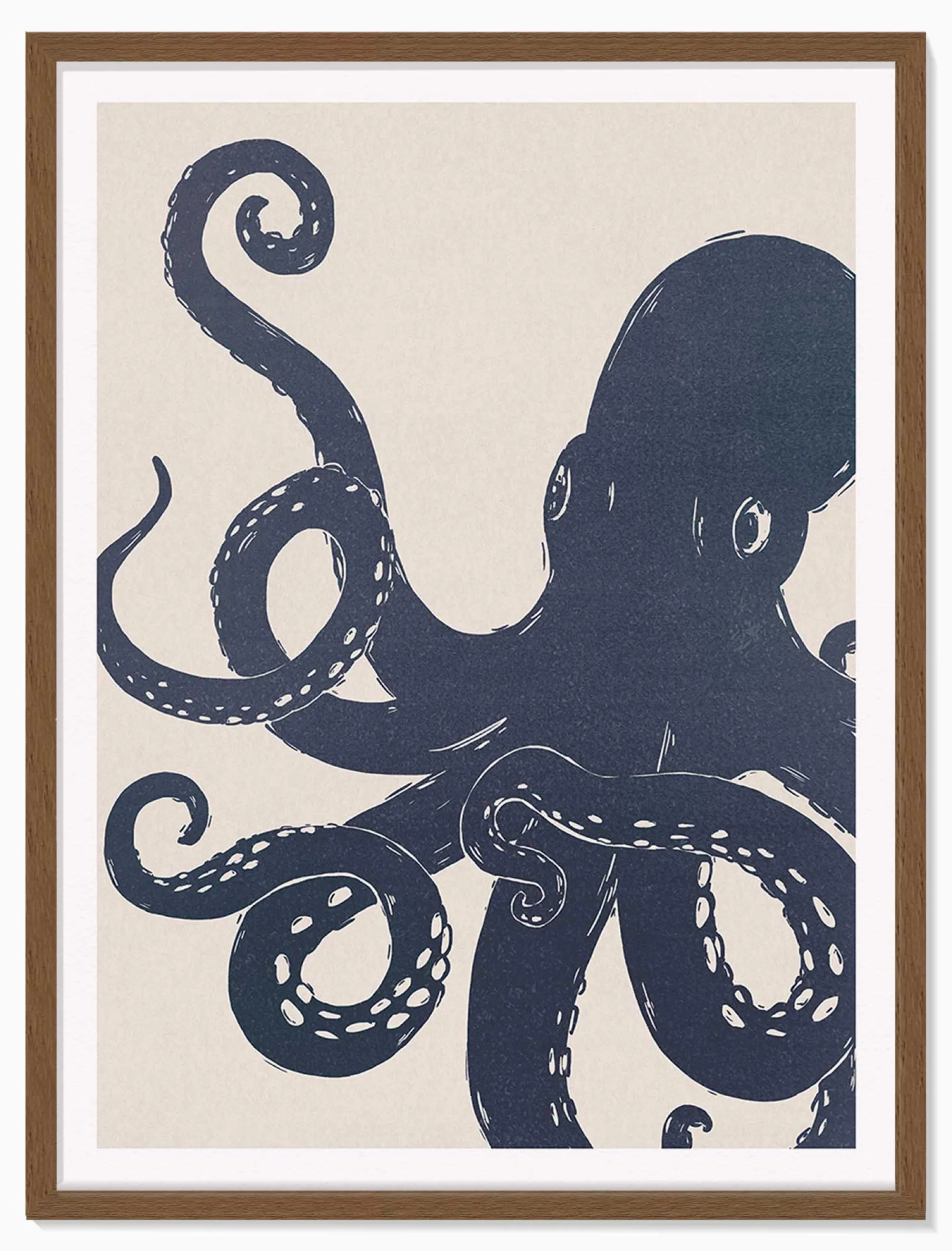 Animal|Framed Prints*Whistlefish Octopus Large Framed Print