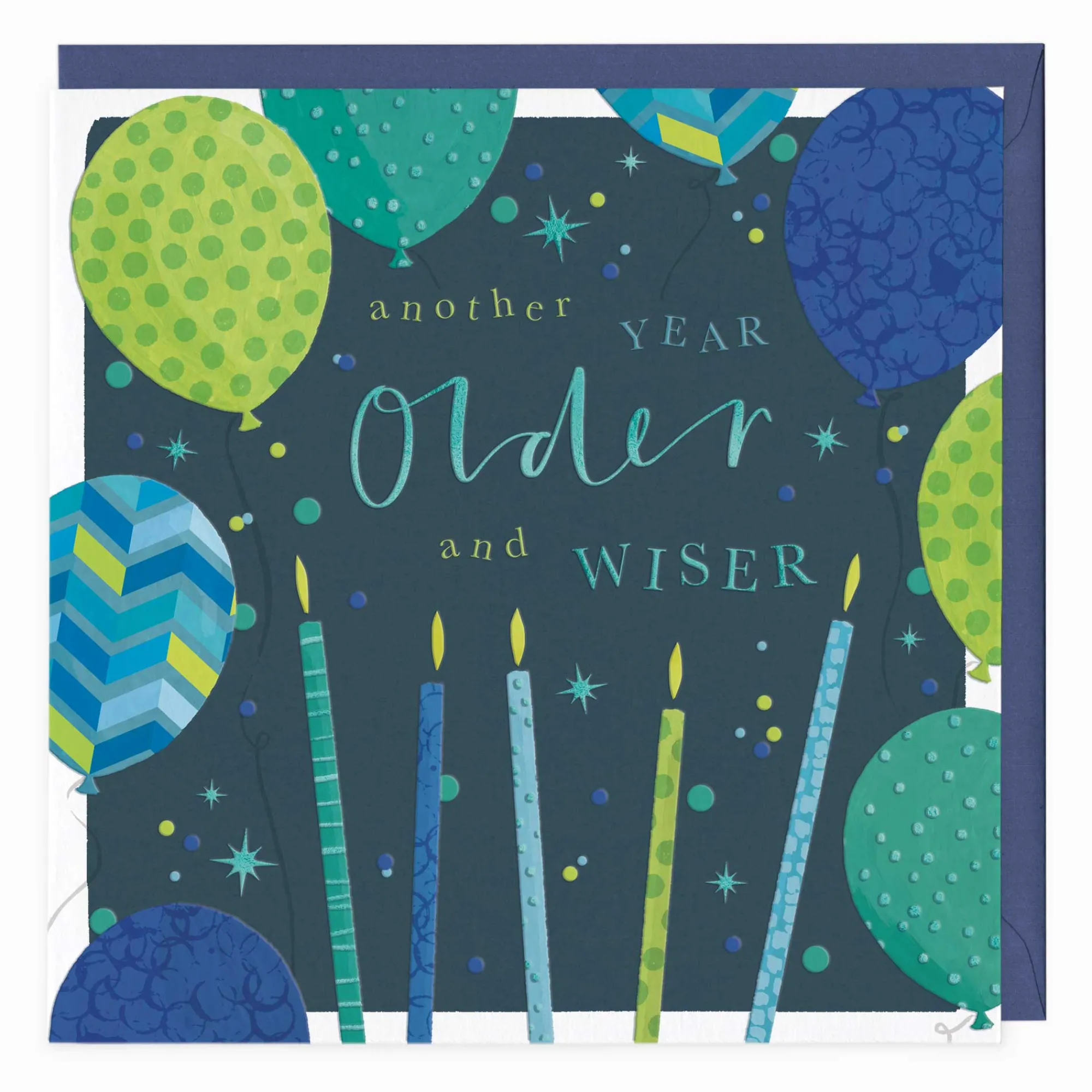 Birthday|For Him*Whistlefish Older & Wiser Birthday Card