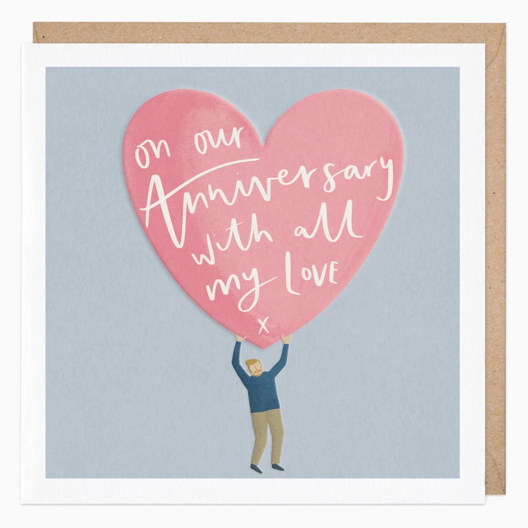Anniversary*Whistlefish On Our Anniversary Heart Card