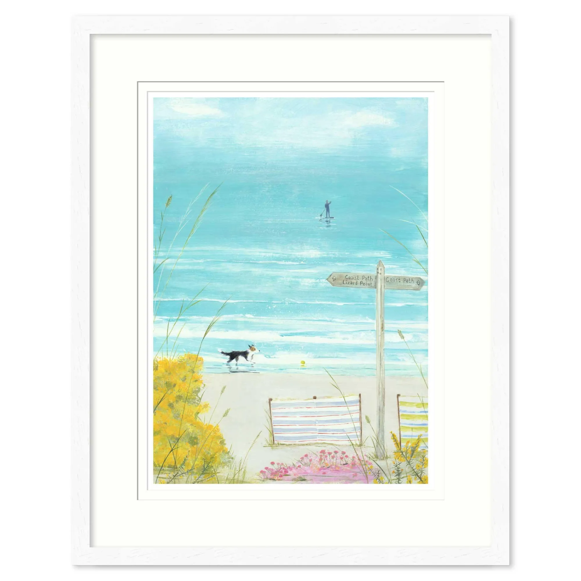 Floral & Flowers|Coastal Scenes*Whistlefish On The Beach Framed Print
