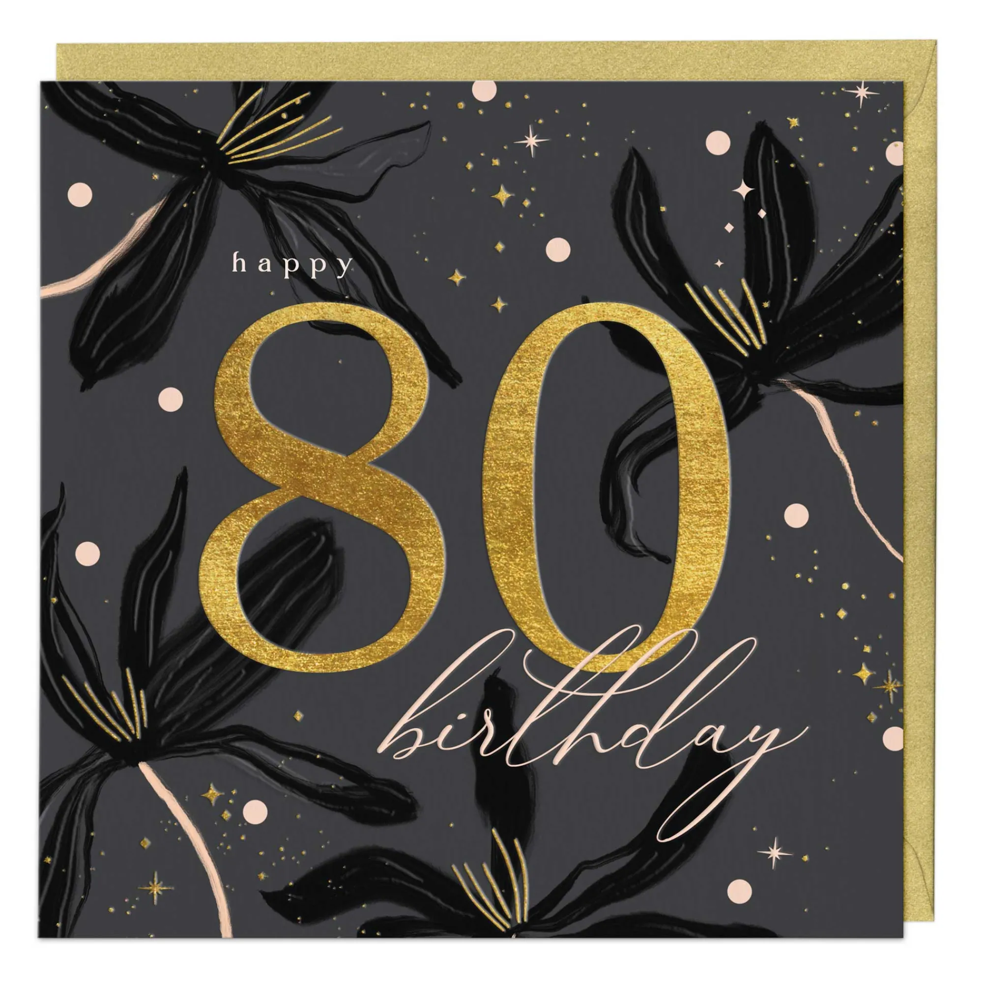 Birthday|Birthday*Whistlefish Opulence 80th Birthday Luxury Card
