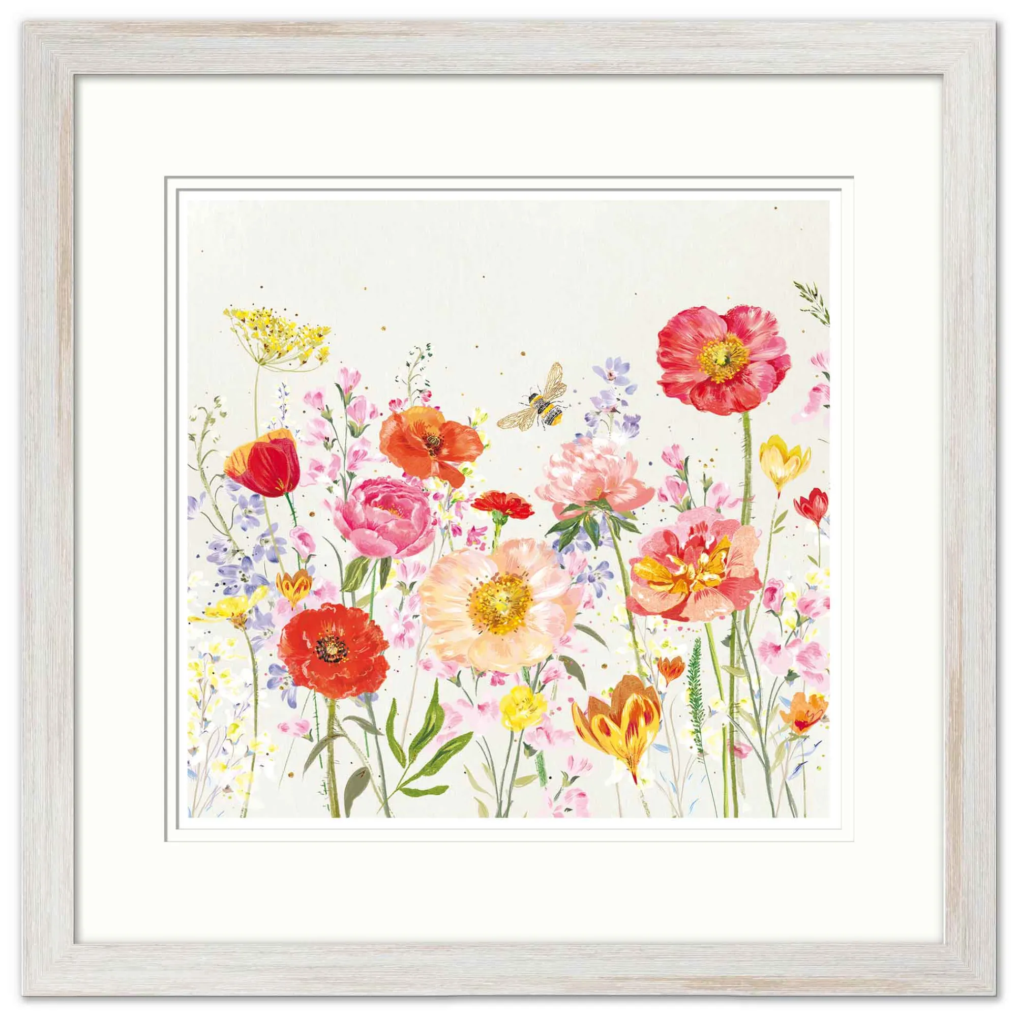 Floral & Flowers|Framed Prints*Whistlefish Orange Bouquet Small Framed Print