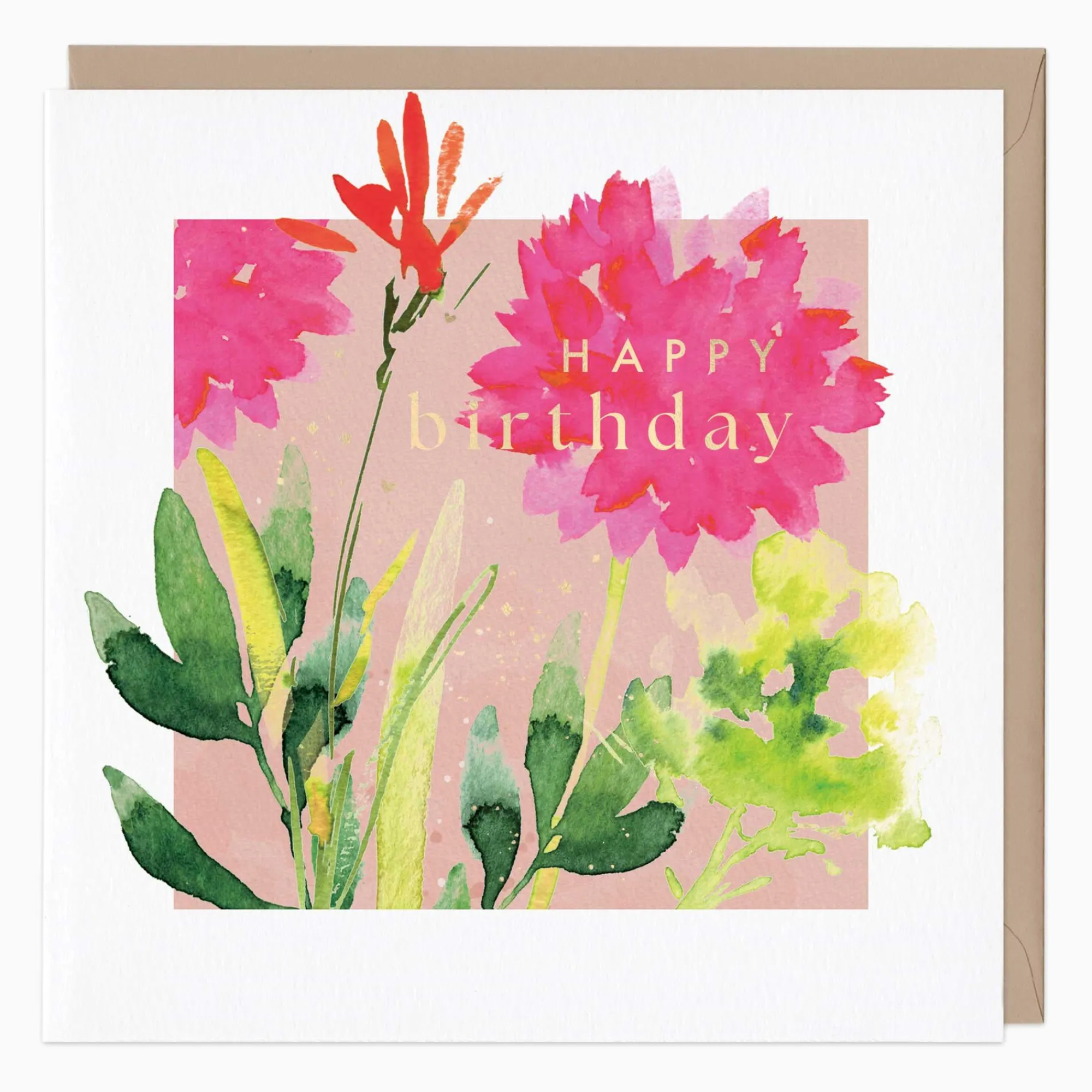 Birthday|For Her*Whistlefish Orange Poppy Birthday Card