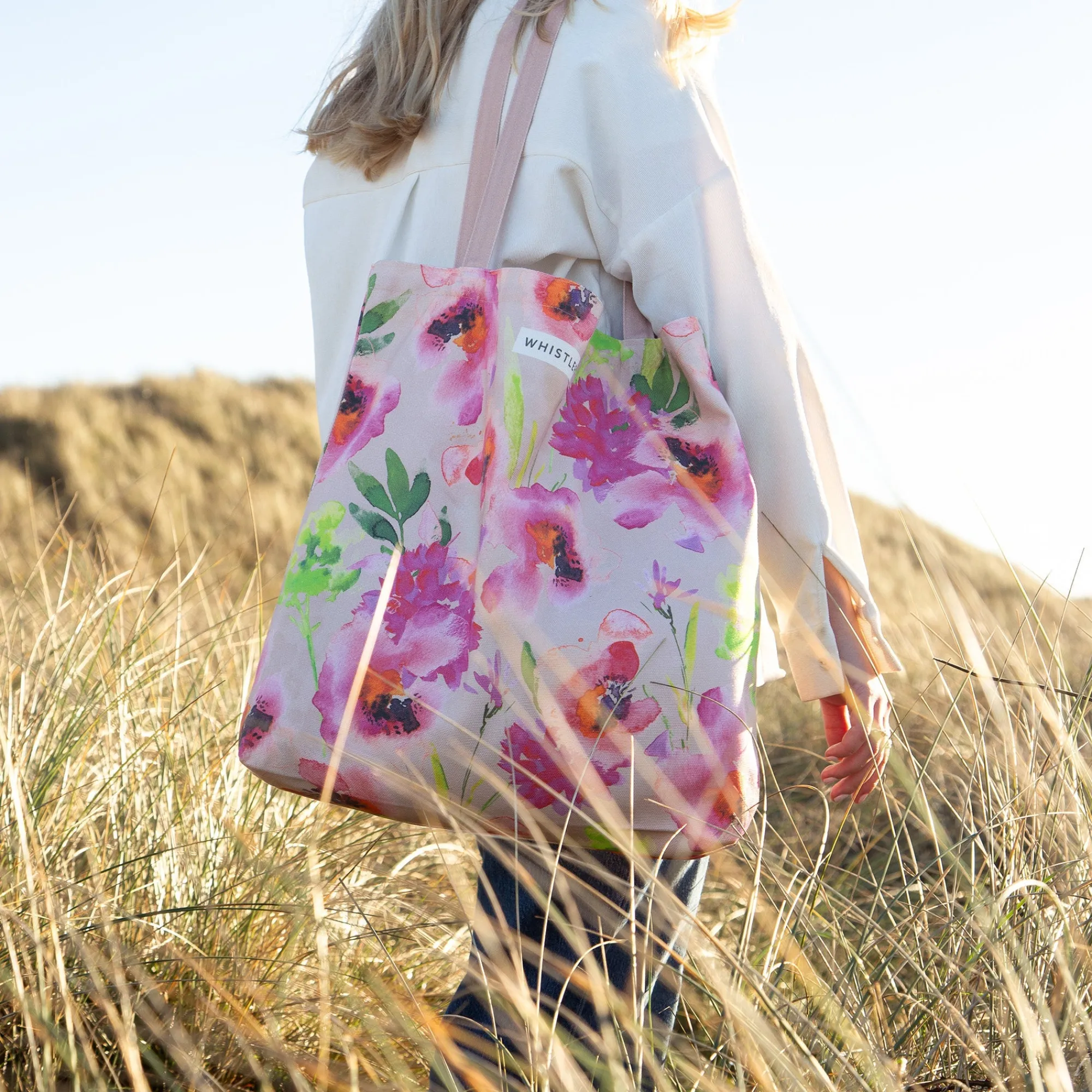 Under £20|Floral Gifts*Whistlefish Orange Poppy Tote Bag