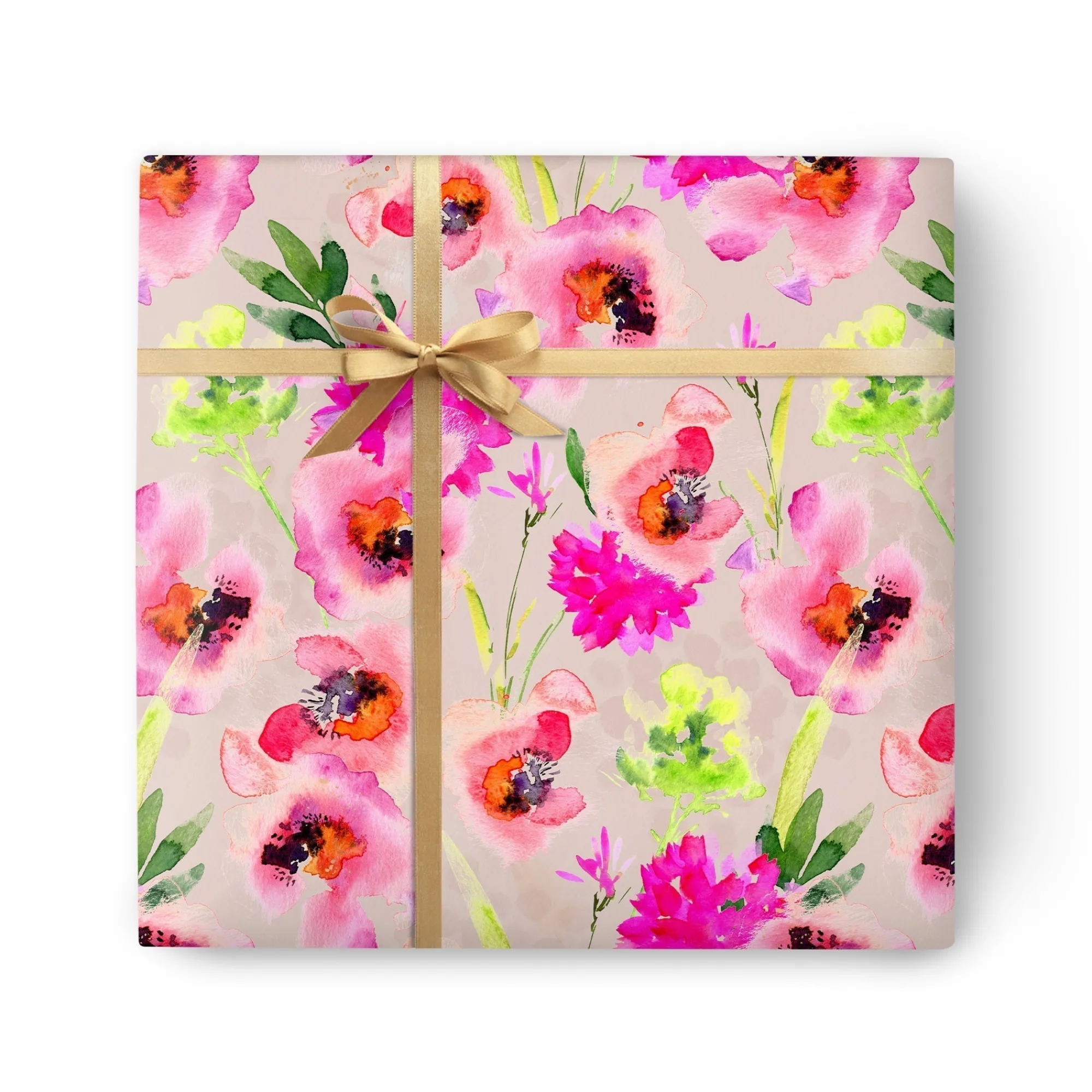 Gift Wrap|Floral*Whistlefish Orange Poppy Wrapping Paper