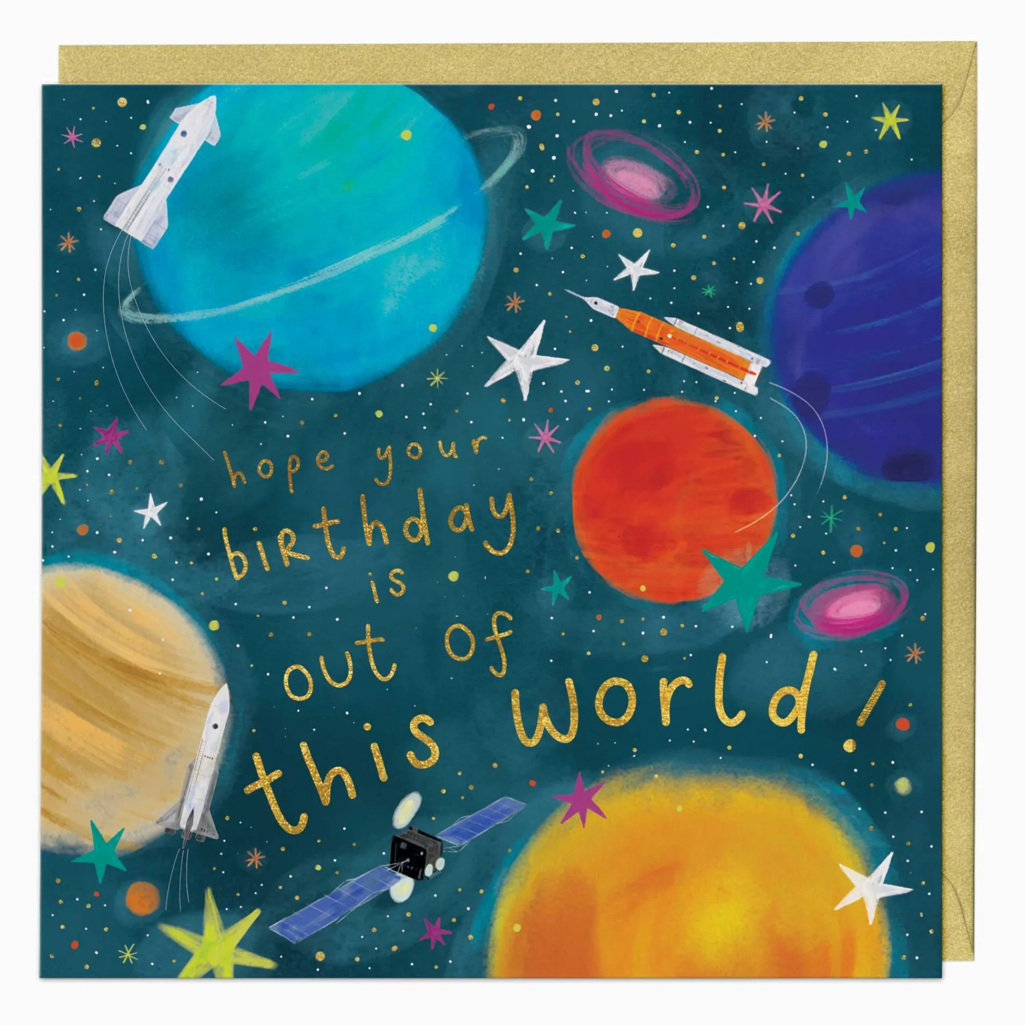Birthday|For Children*Whistlefish Out Of This World Birthday Card