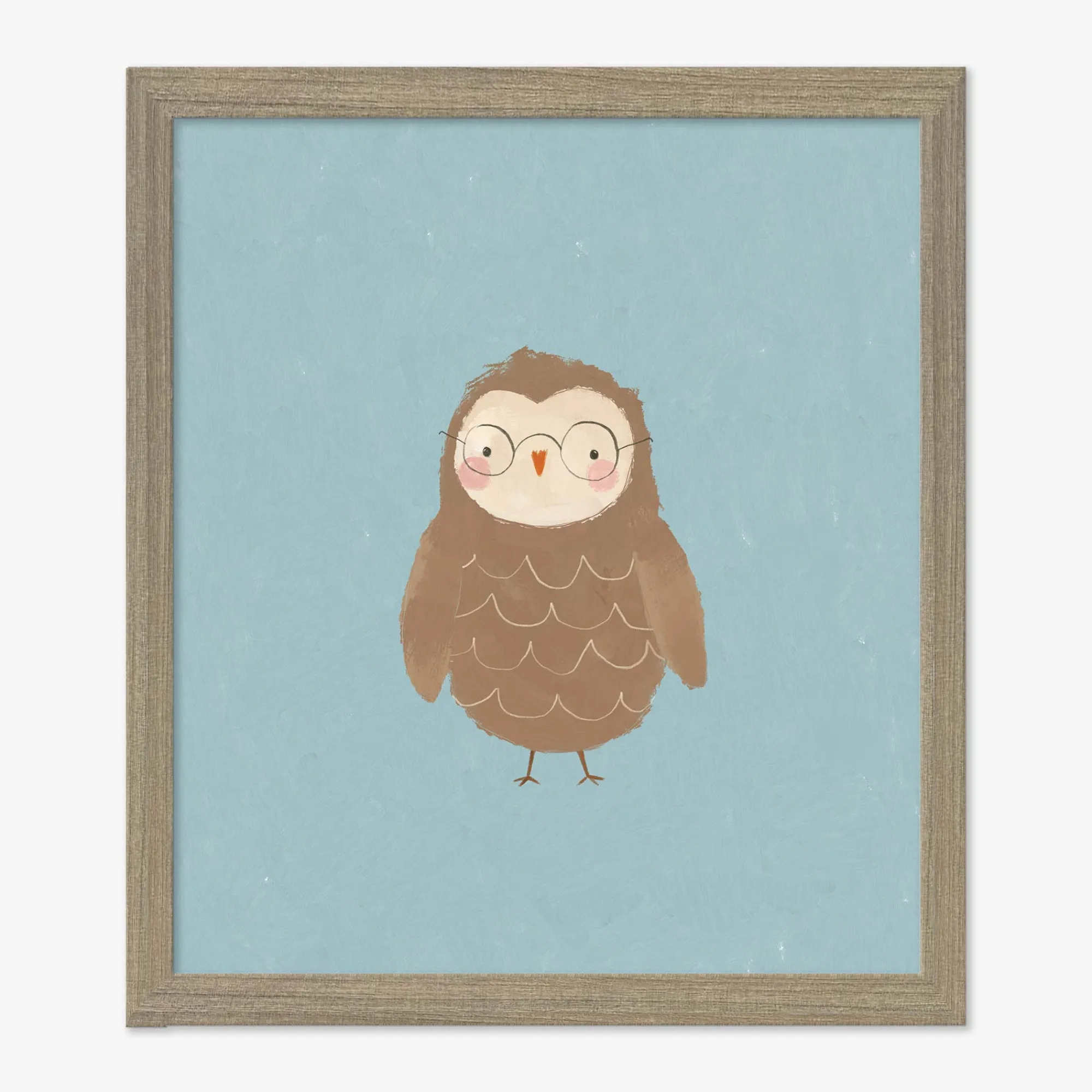 Animal|Framed Prints*Whistlefish Owl Small Framed Print