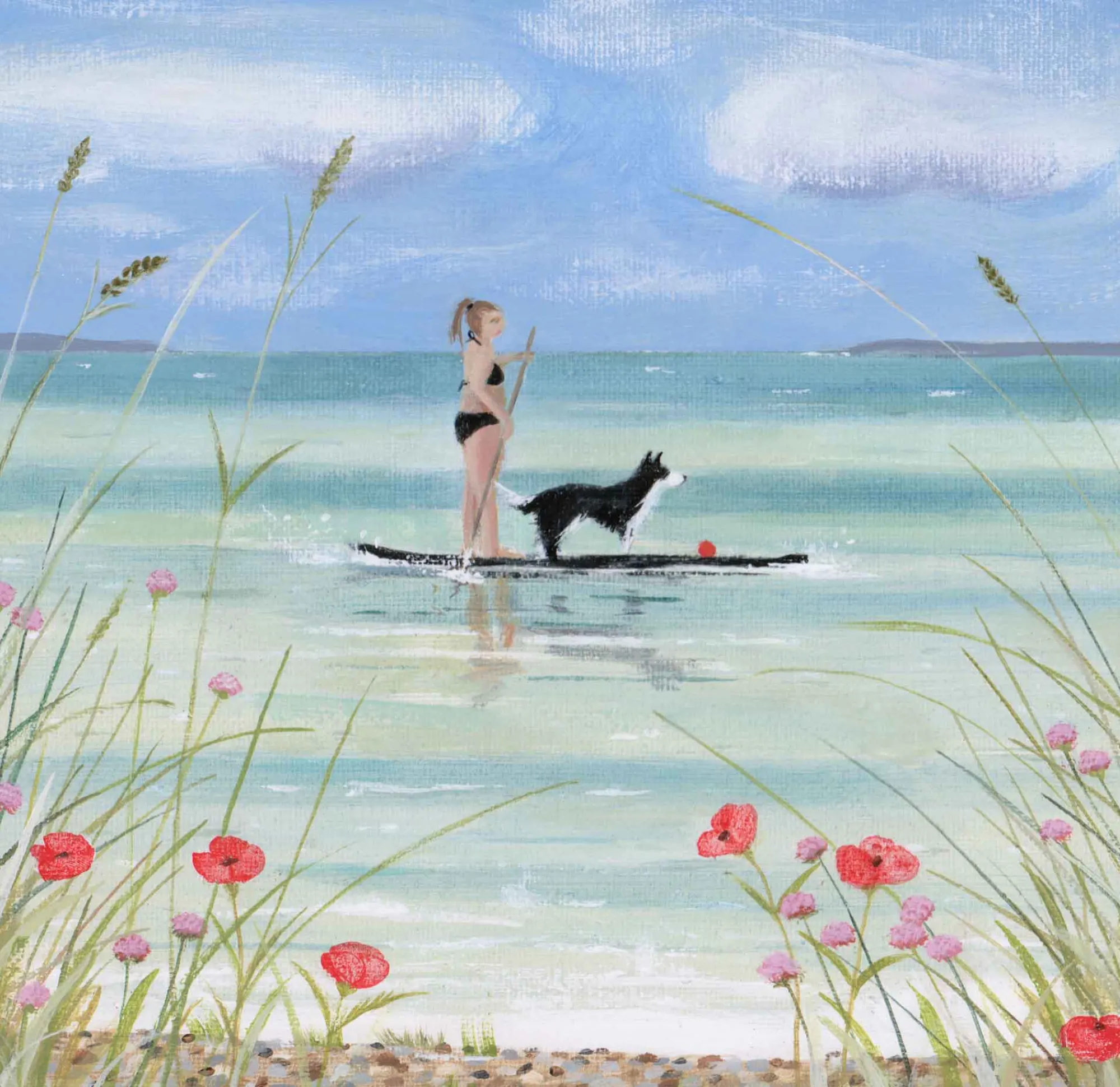Unframed Prints*Whistlefish Paddle Boarding Art Print
