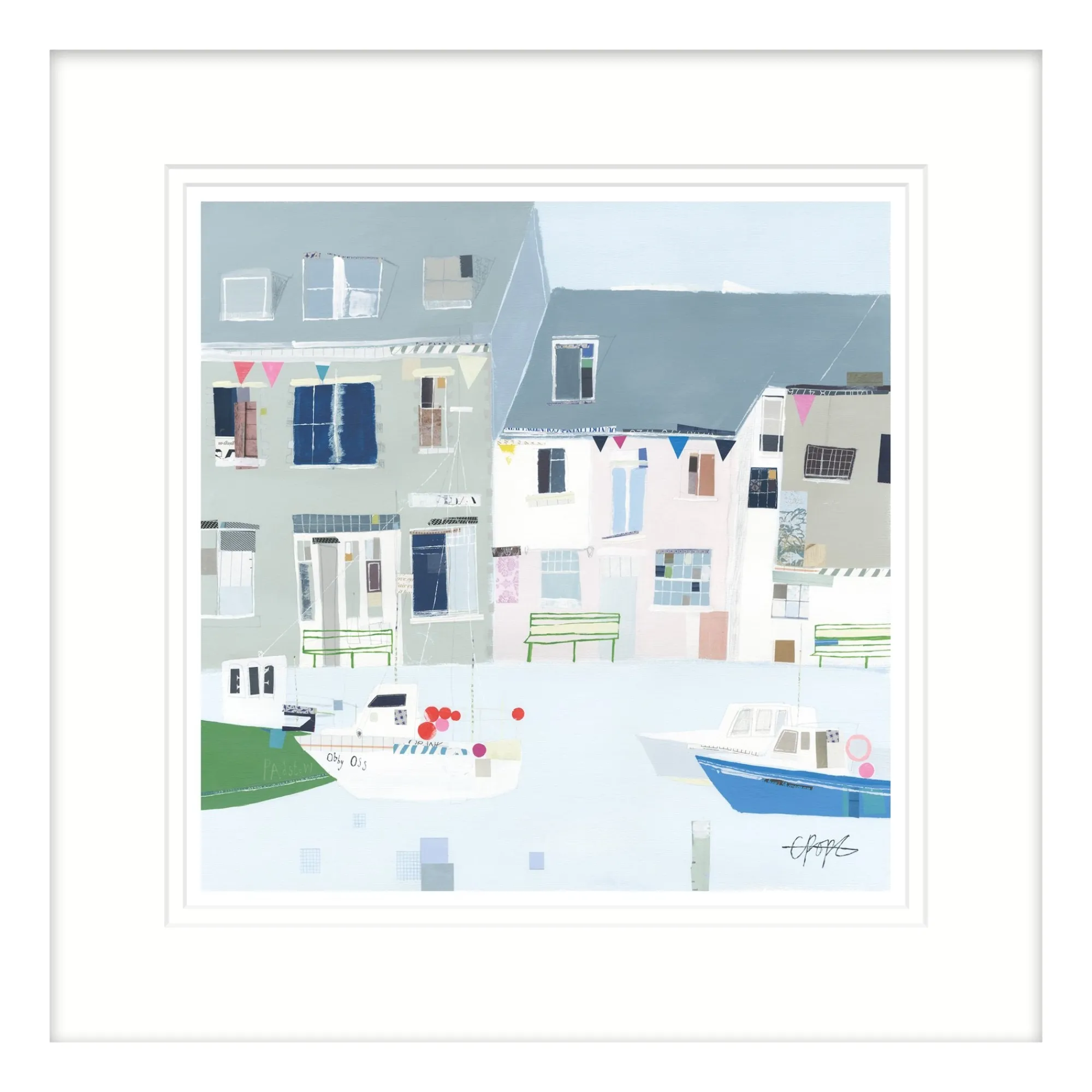 Padstow|Cornwall*Whistlefish Padstow Boats Framed Print