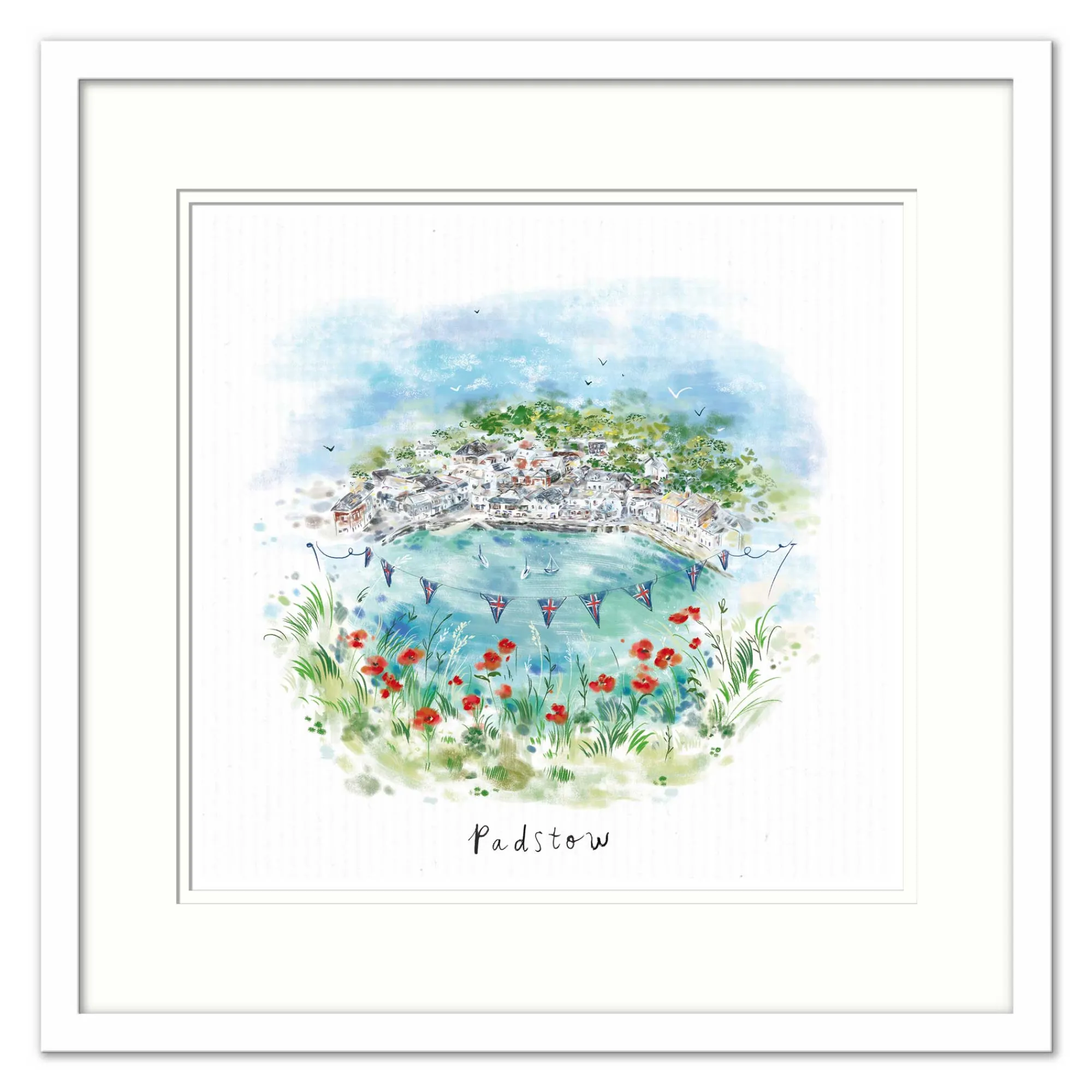 Padstow|Cornwall*Whistlefish Padstow Dream View Small Framed Print