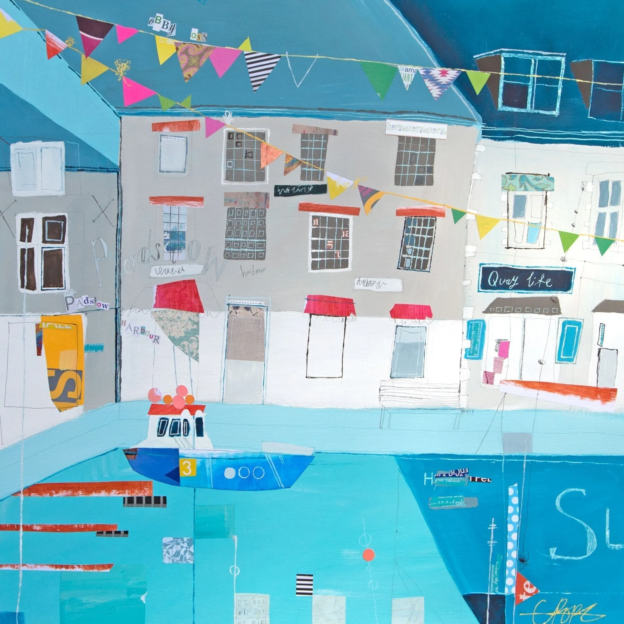 Unframed Prints*Whistlefish Padstow Festival Art Print