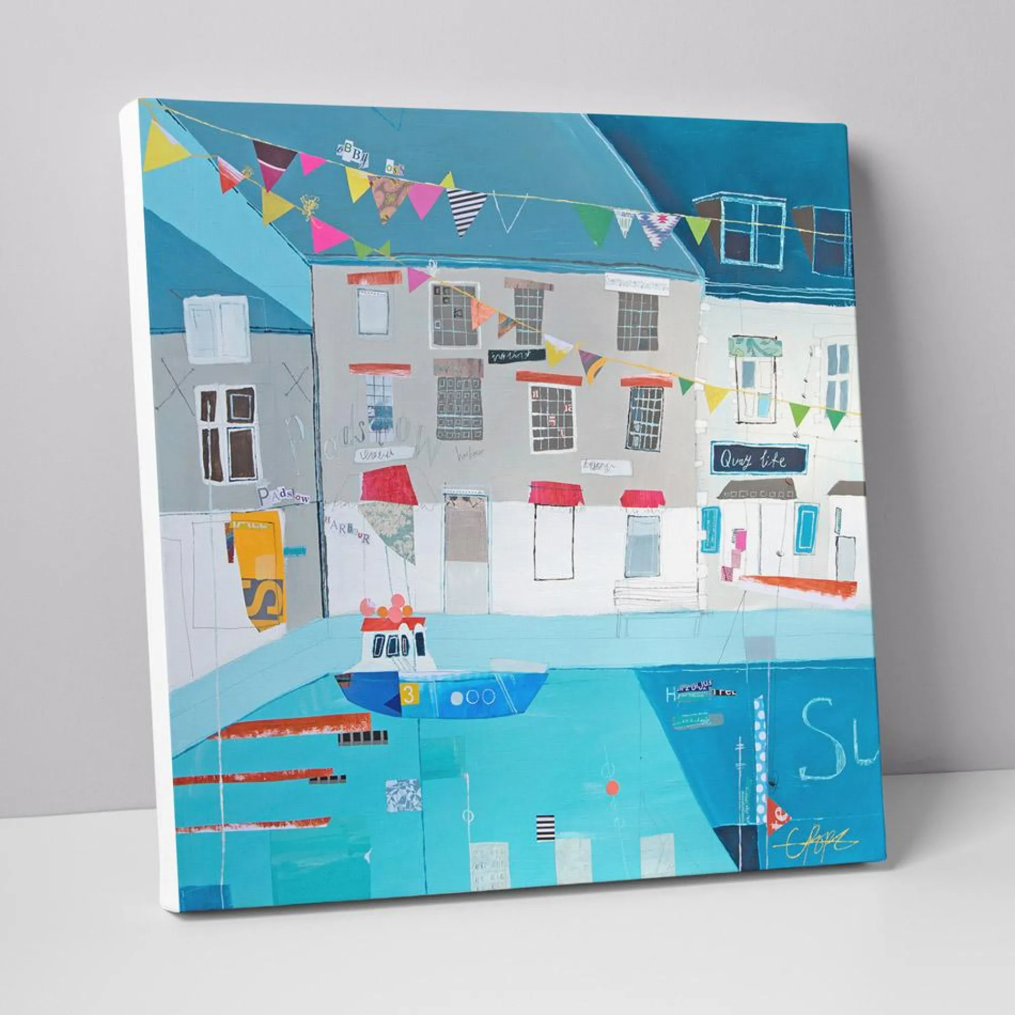 Padstow|Cornwall*Whistlefish Padstow Festival Canvas