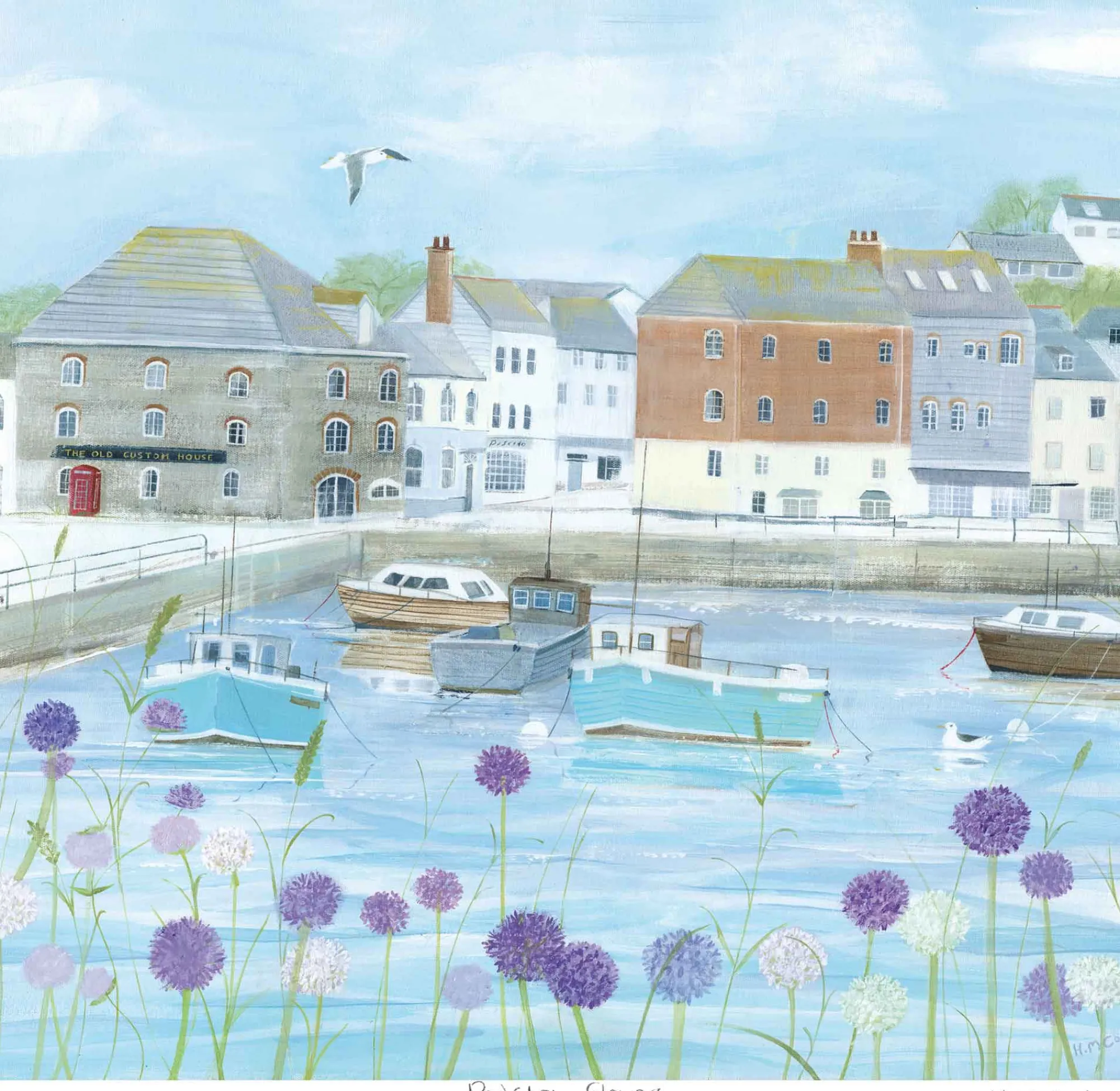 Unframed Prints*Whistlefish Padstow Flowers Art Print