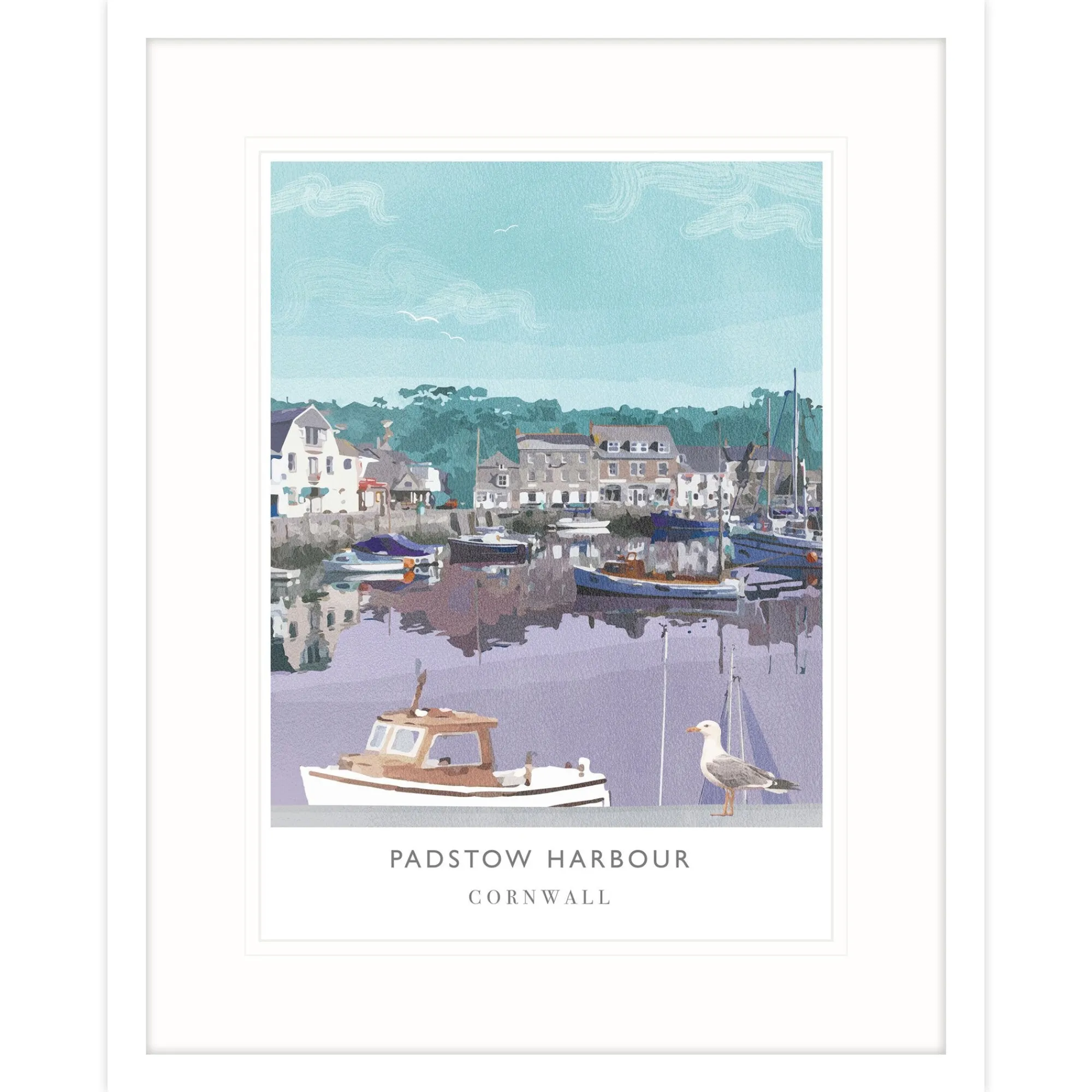 Padstow|Cornwall*Whistlefish Padstow Harbour Framed Print