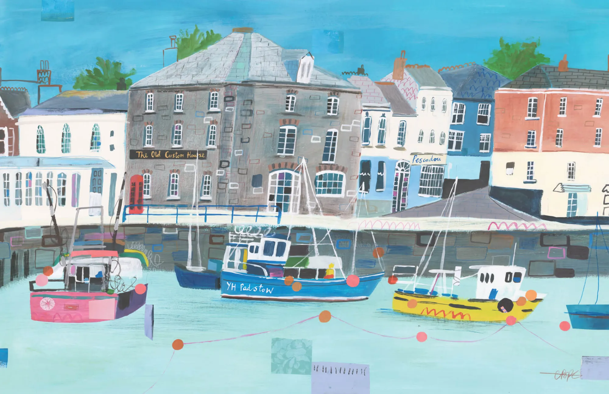 Unframed Prints*Whistlefish Padstow Harbour Small Art Print