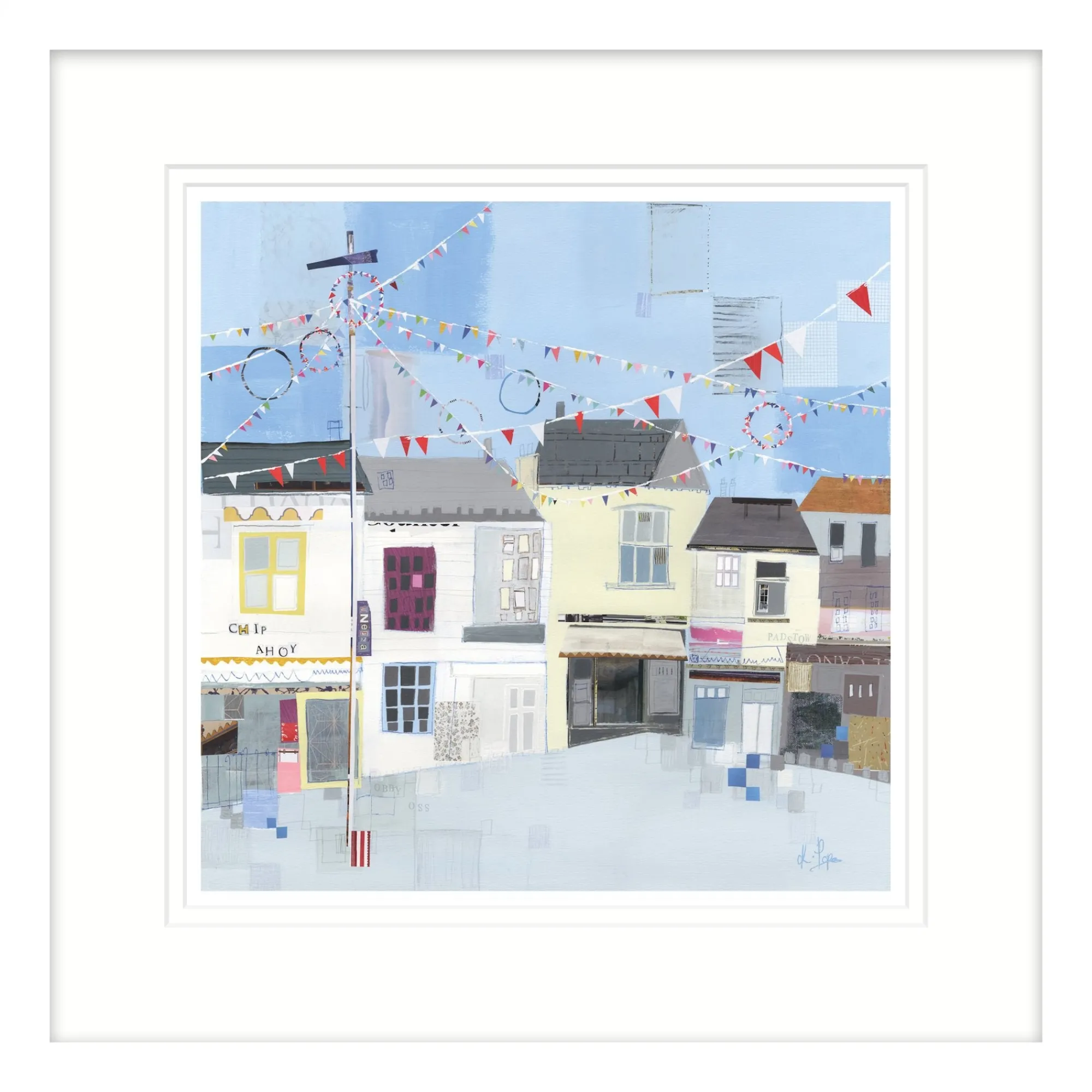 Padstow|Cornwall*Whistlefish Padstow Maypole Framed Print