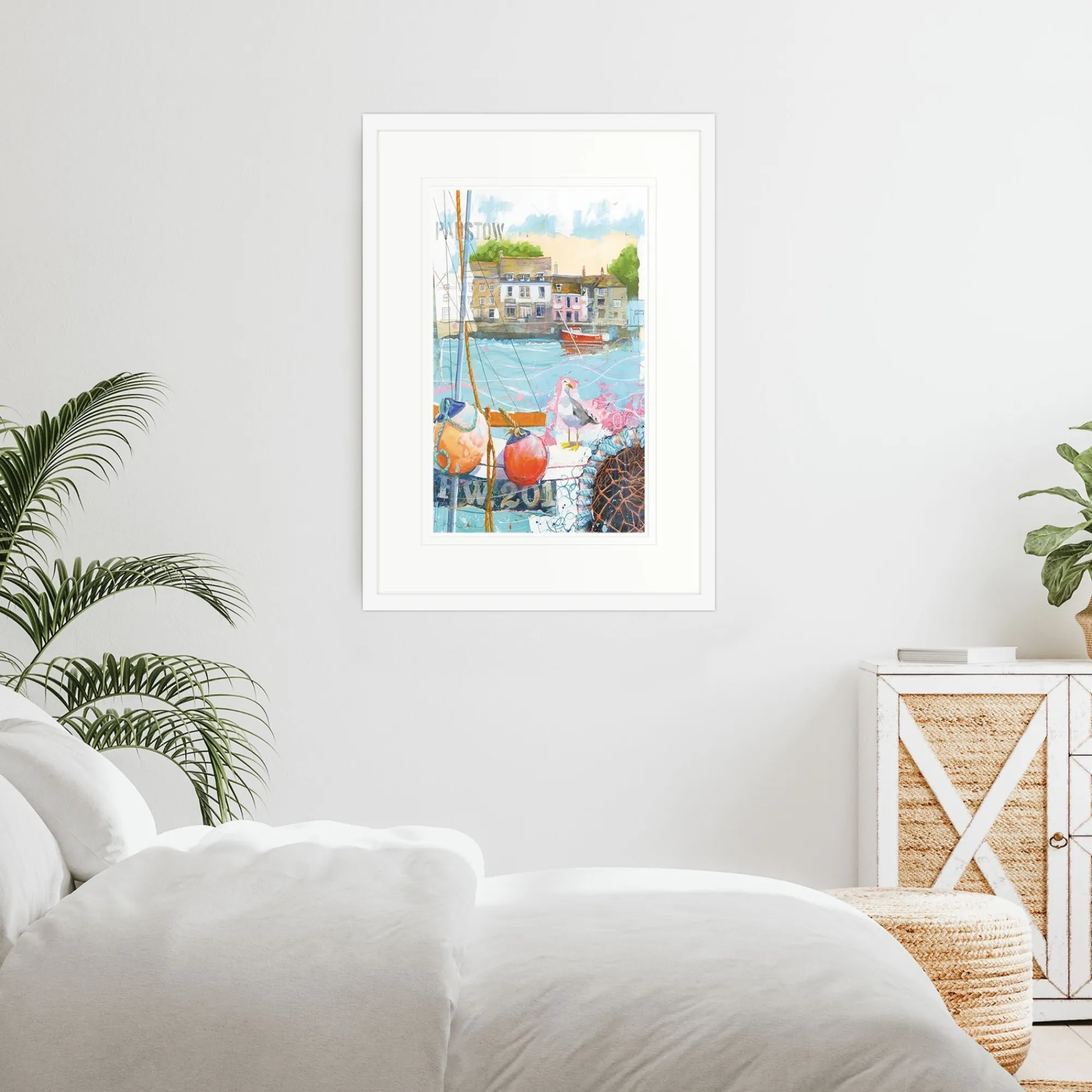 Padstow|Cornwall*Whistlefish Padstow Montage Large Framed Print