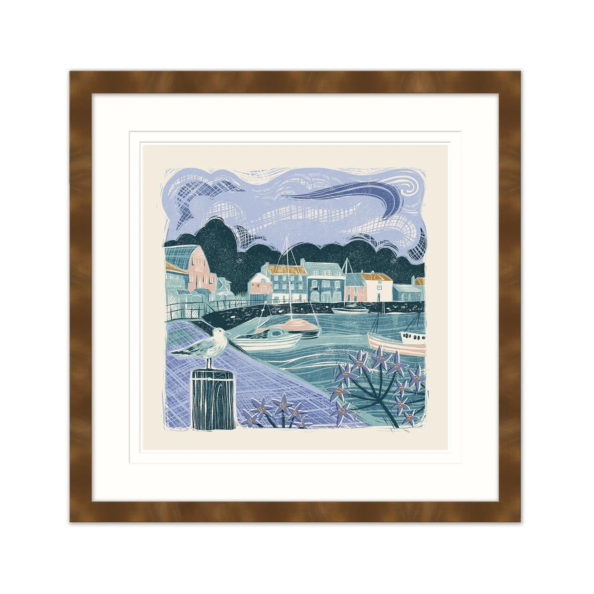 Padstow|Framed Prints*Whistlefish Padstow Quay Summer Framed Print
