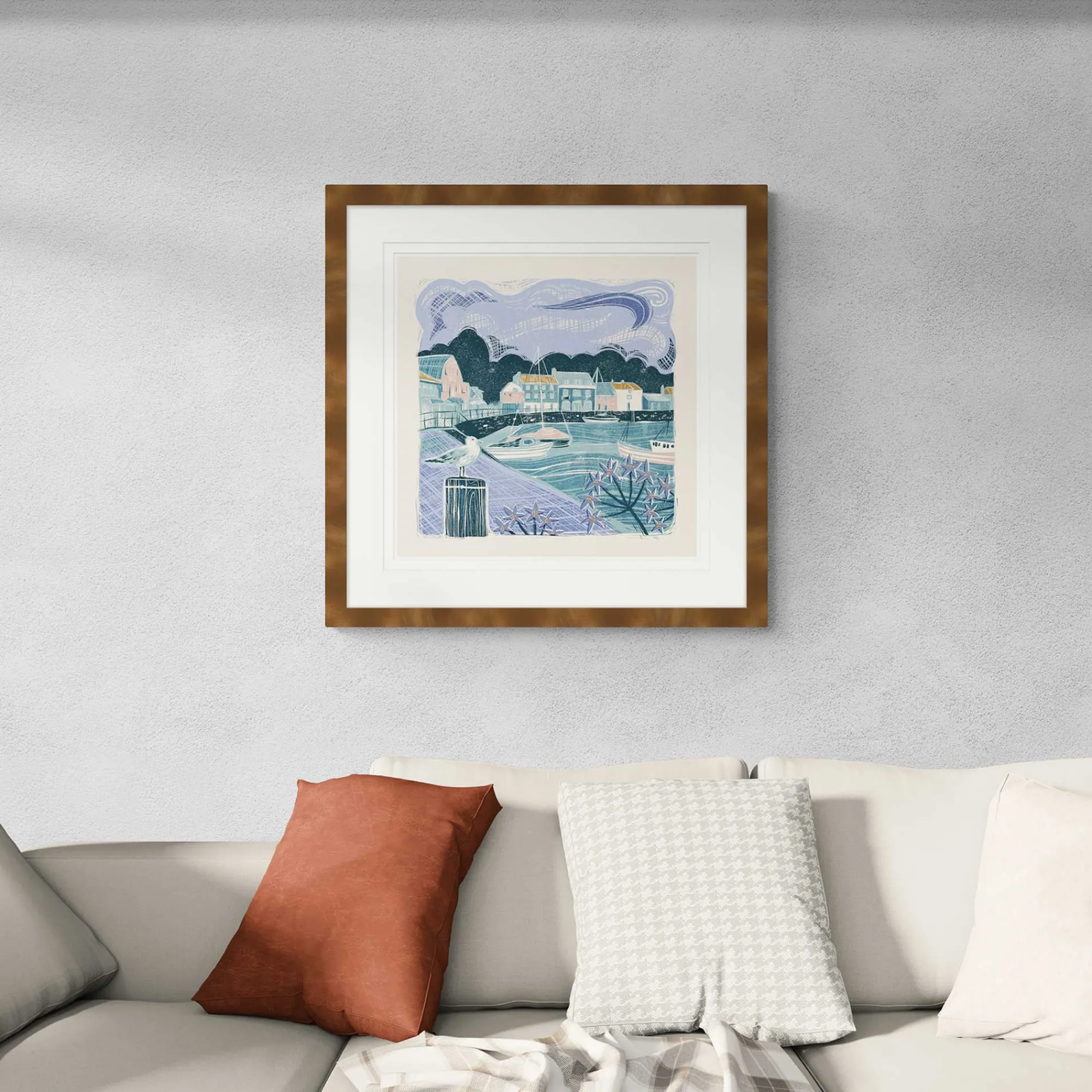 Padstow|Framed Prints*Whistlefish Padstow Quay Summer Framed Print