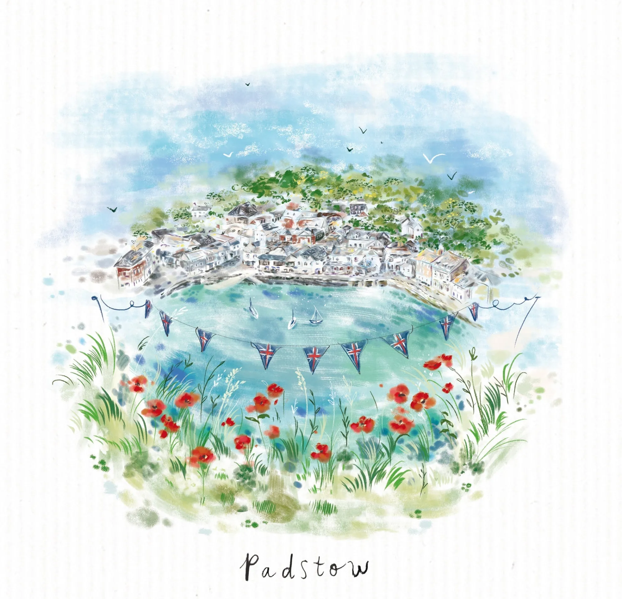Unframed Prints*Whistlefish Padstow Summer Small Art Print