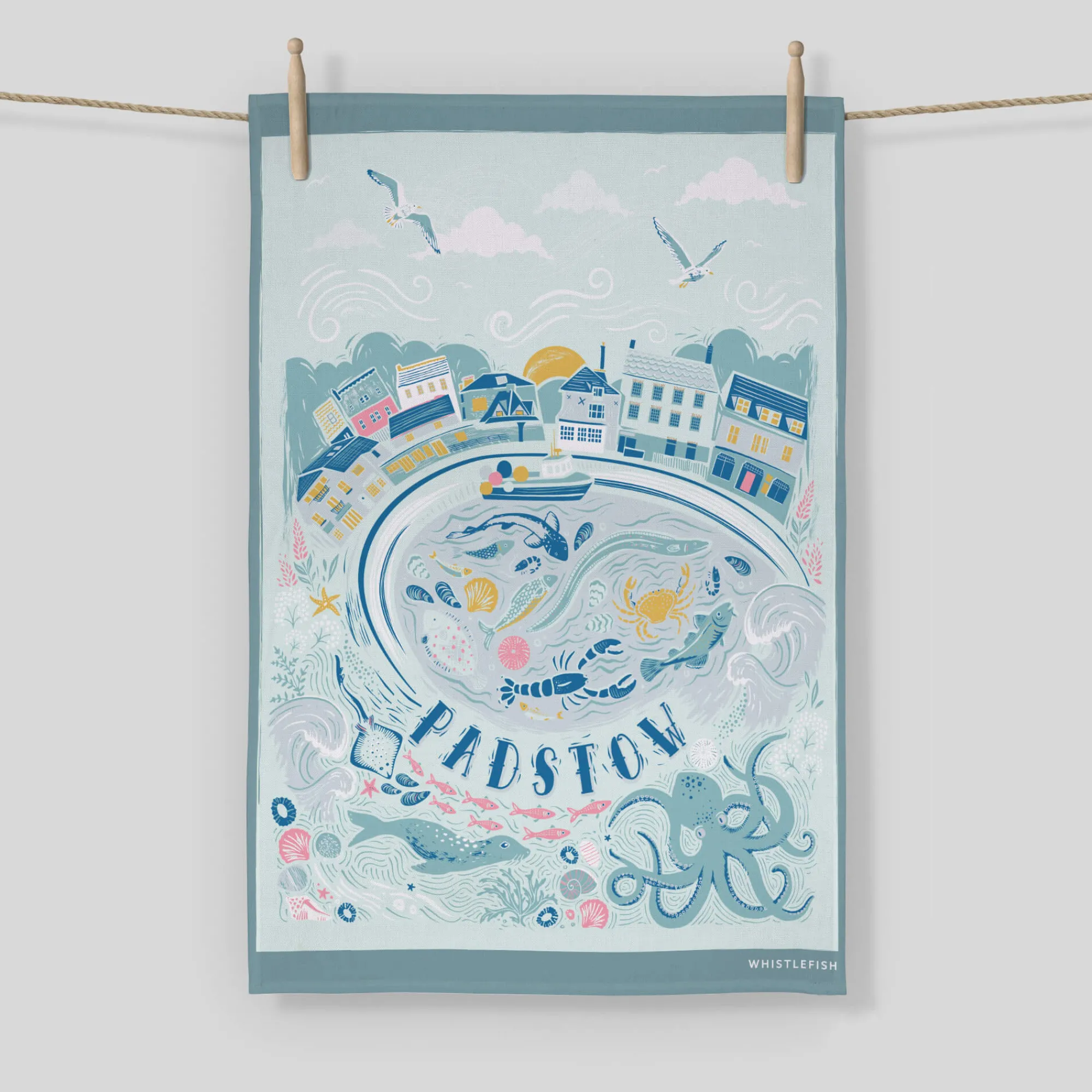 Under £20|Under £10*Whistlefish Padstow Tea Towel