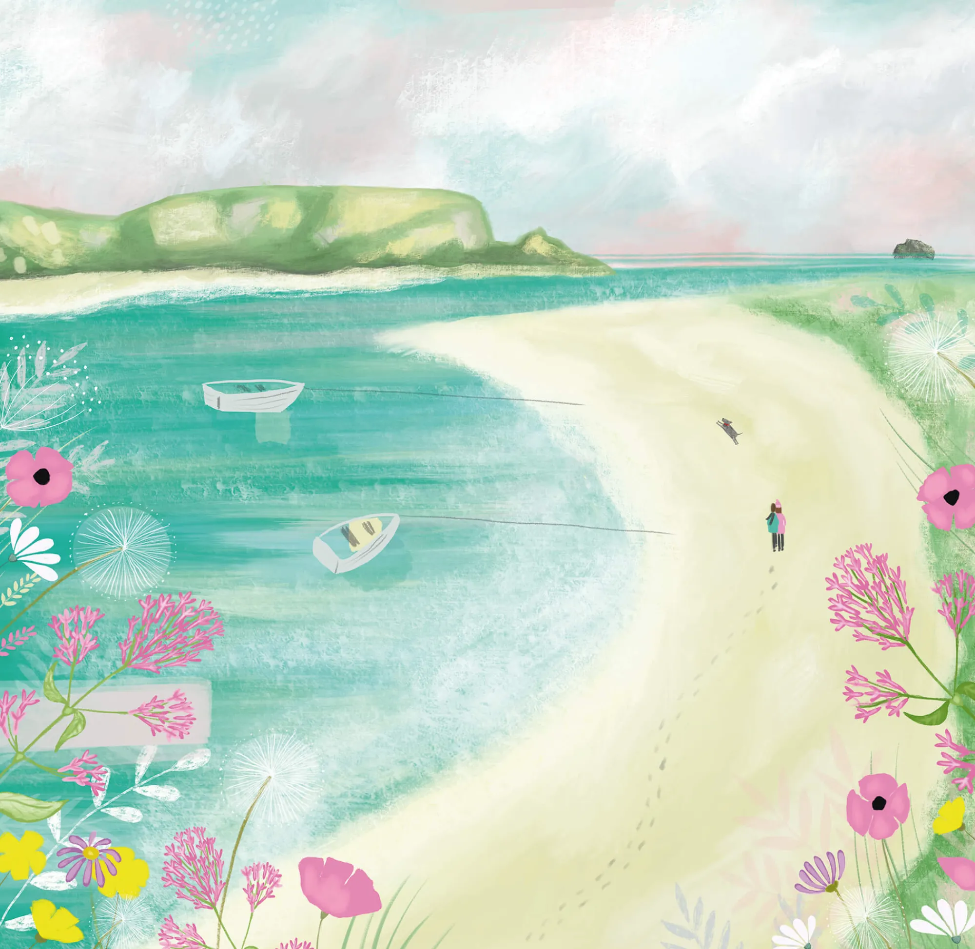 Unframed Prints*Whistlefish Padstow To Rock Art Print
