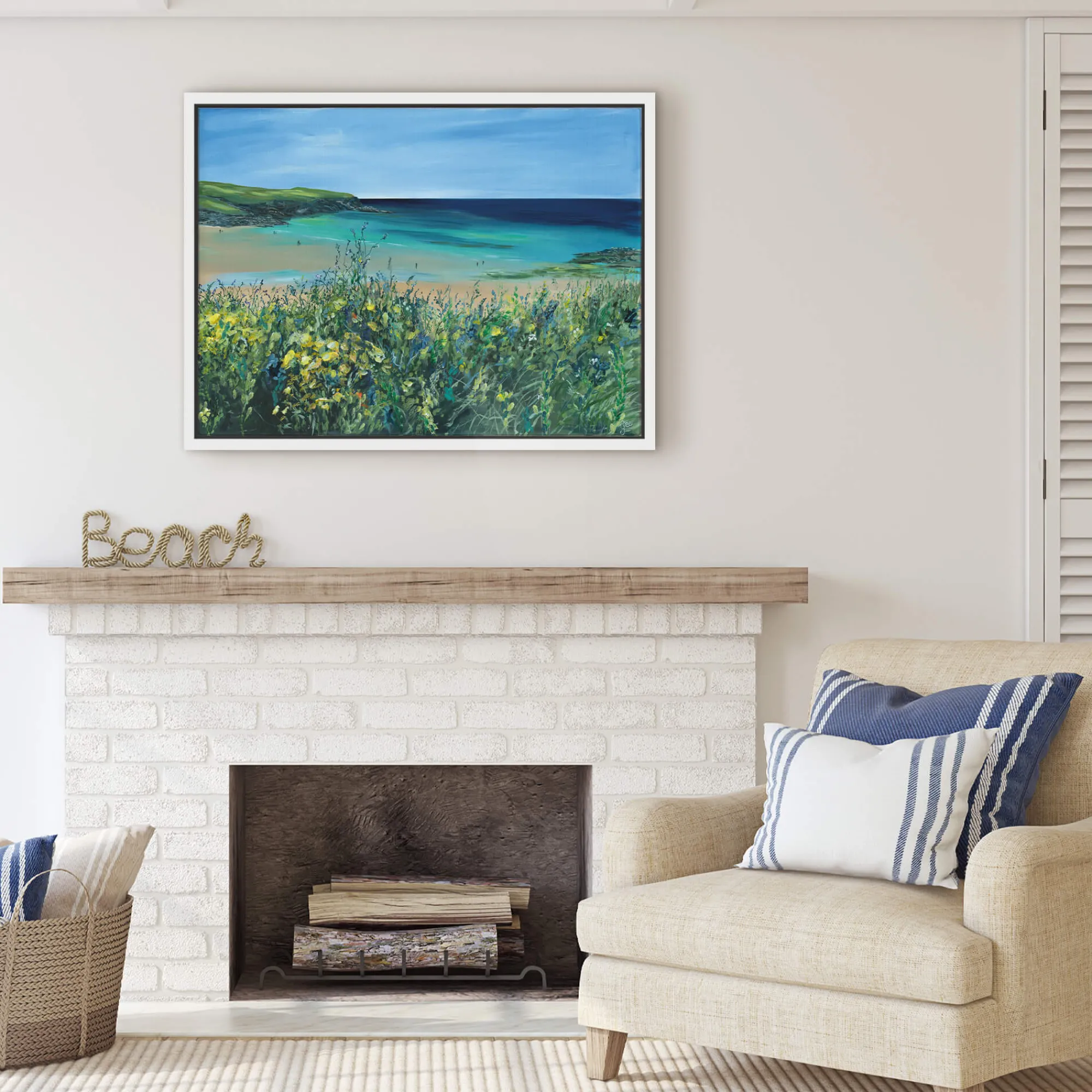 Padstow|Cornwall*Whistlefish Padstow Views Framed Canvas