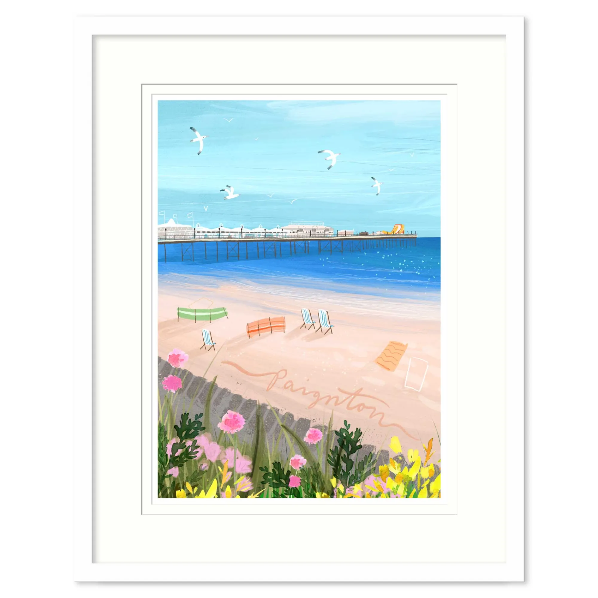 Devon|Cornwall*Whistlefish Paignton Framed Print