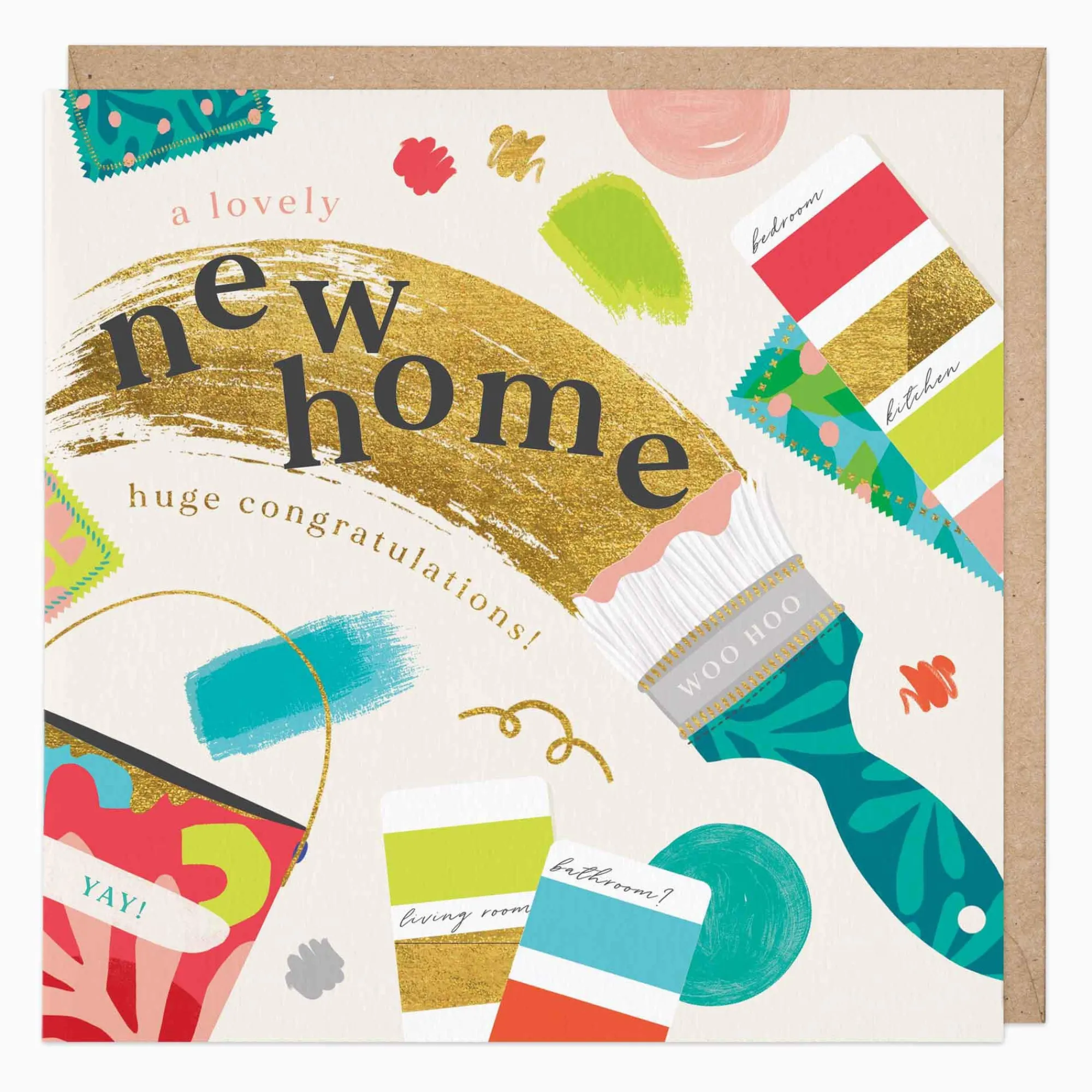 New Home*Whistlefish Paint Brush New Home Card