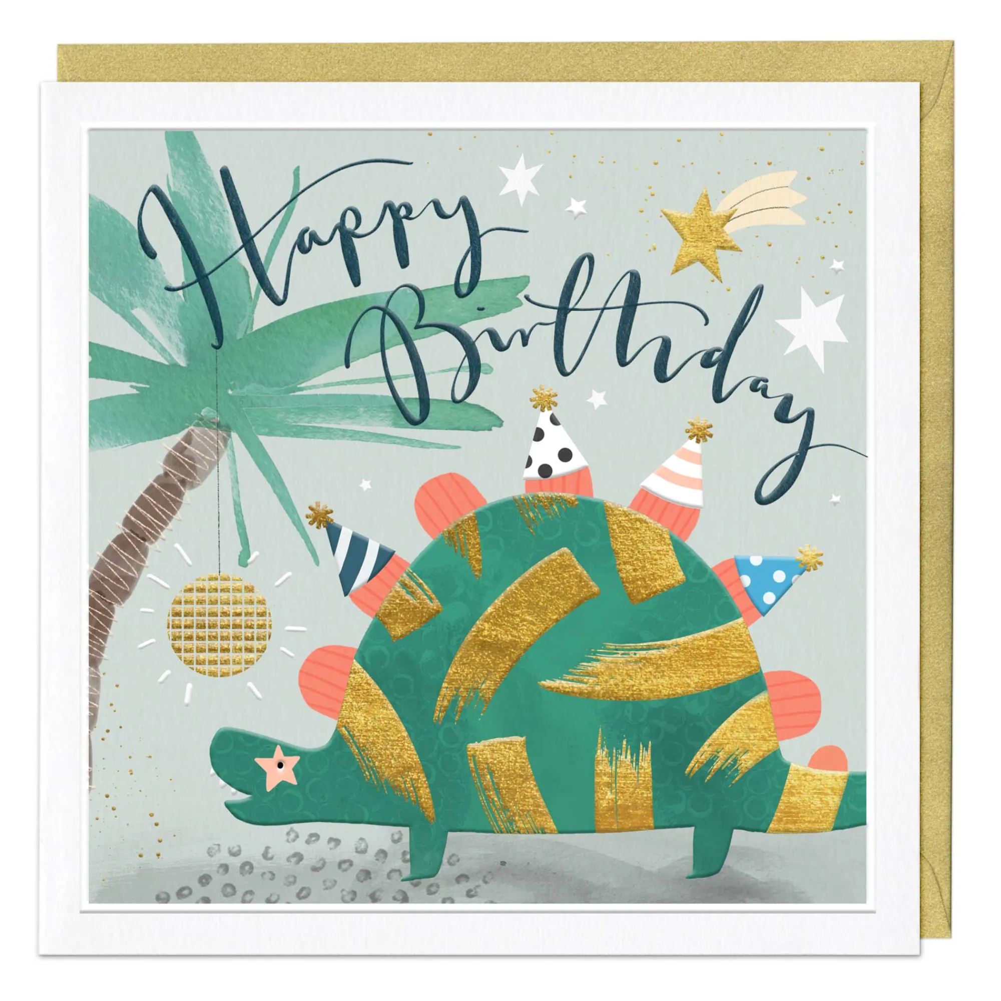 Birthday|Birthday*Whistlefish Party Dinosaur Luxury Birthday Card
