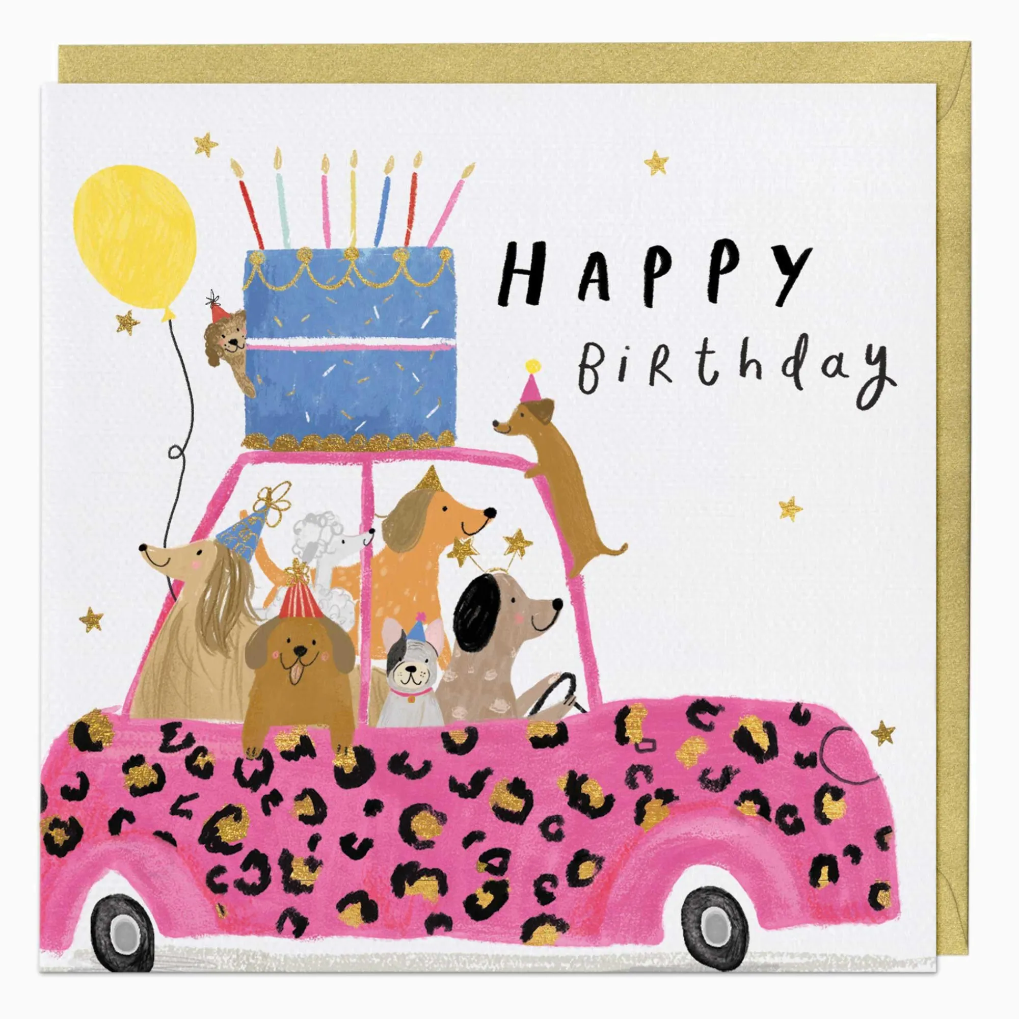Birthday*Whistlefish Party Dog Birthday Card