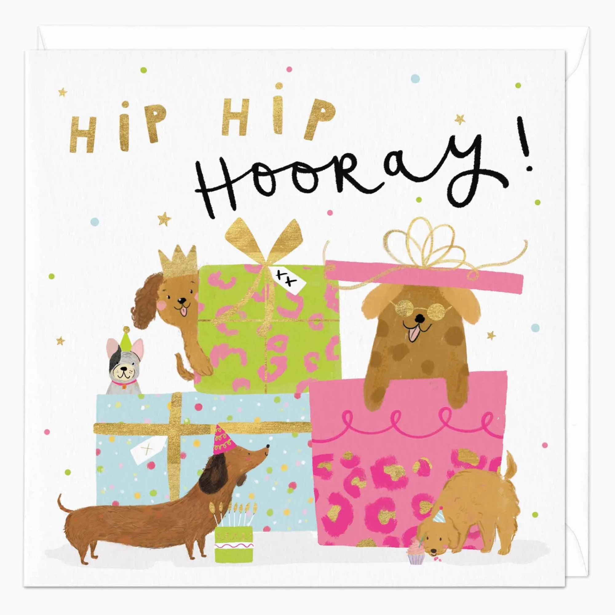 Birthday|For Children*Whistlefish Party Dogs Birthday Card