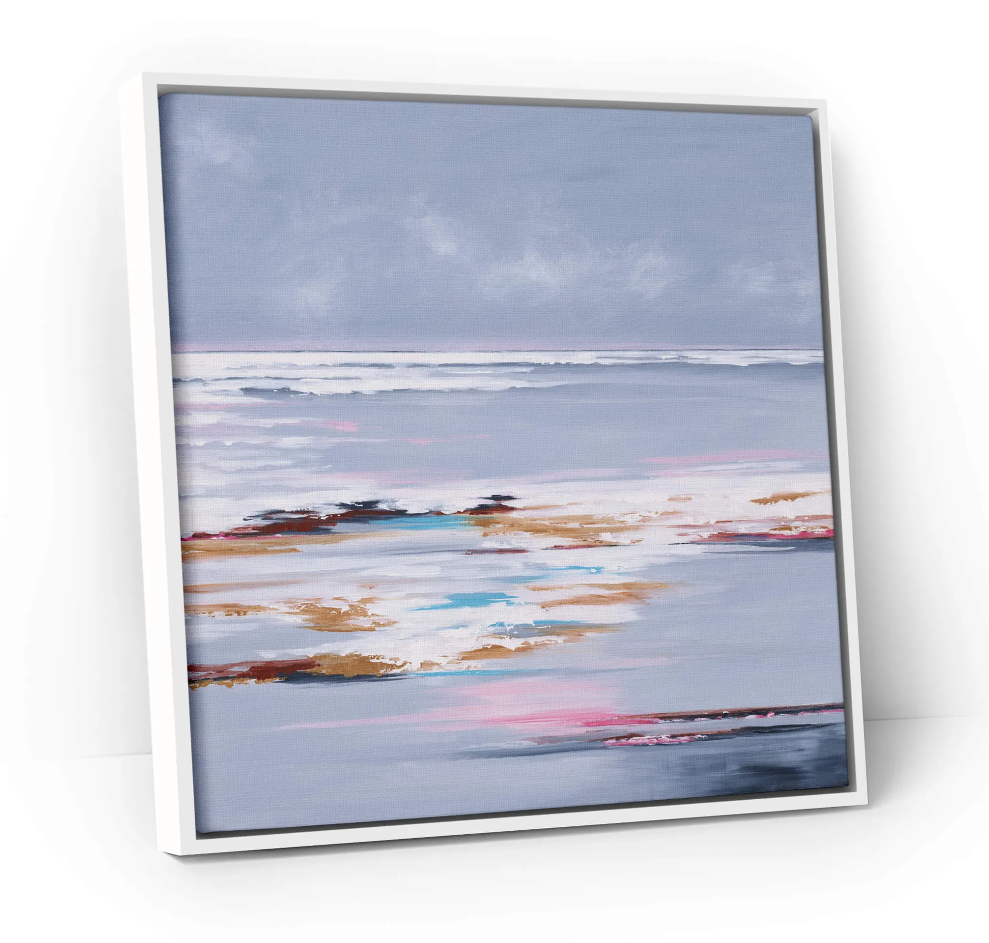 Coastal Scenes|Framed Canvas*Whistlefish Passing Storm Large Framed Canvas