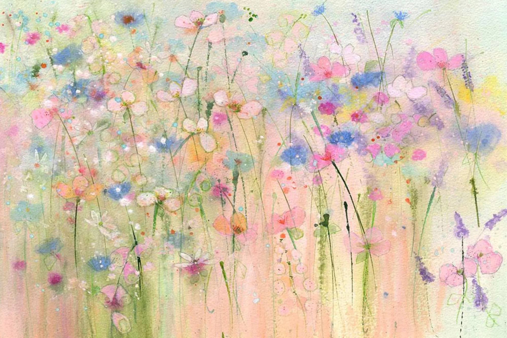 Unframed Prints*Whistlefish Pastel Blooms Art Print